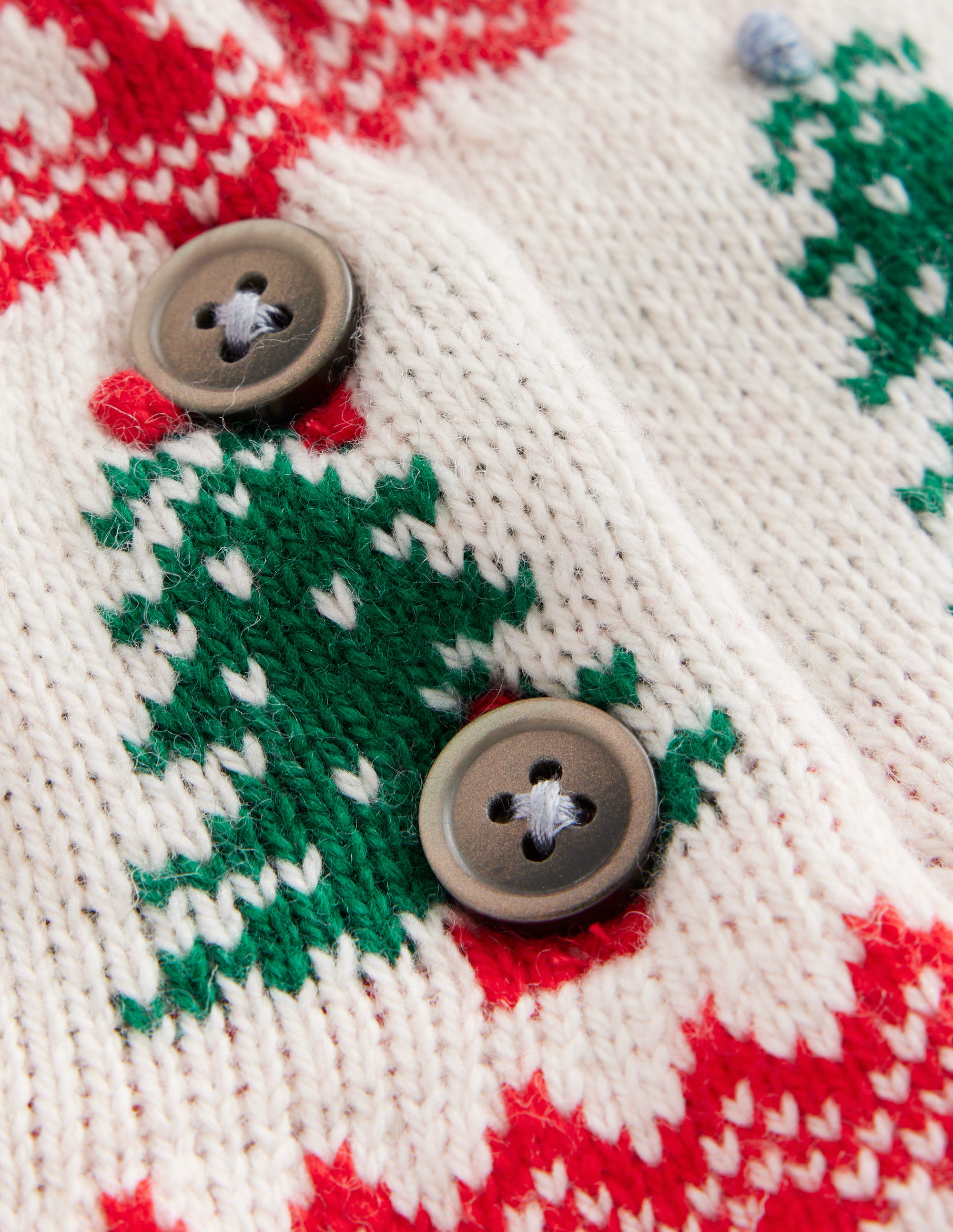 Fair Isle Jumper-Poppy Red Trees - Image 3