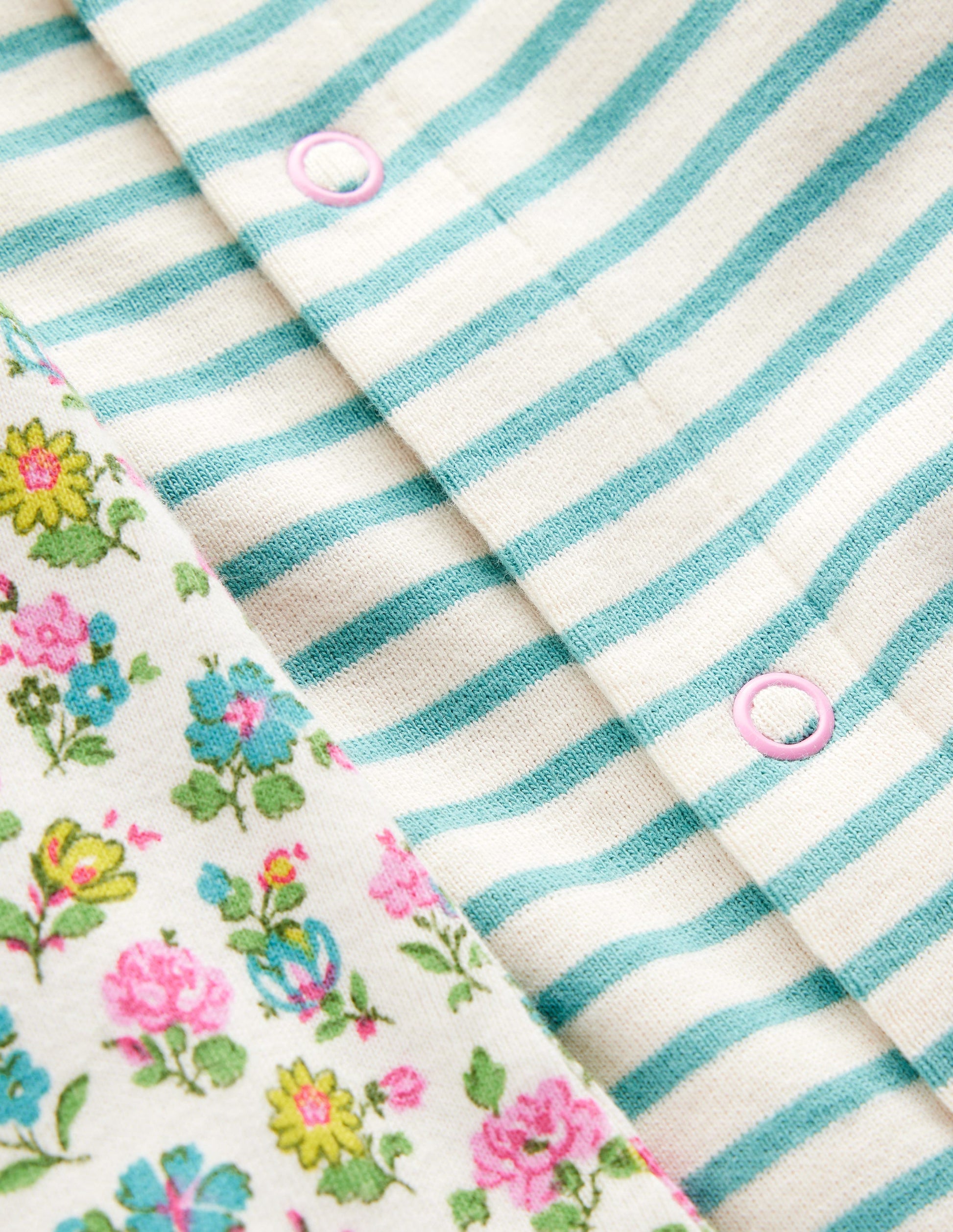 Girls Twin Pack Rompers-Vanilla White Floral Bouquet-3