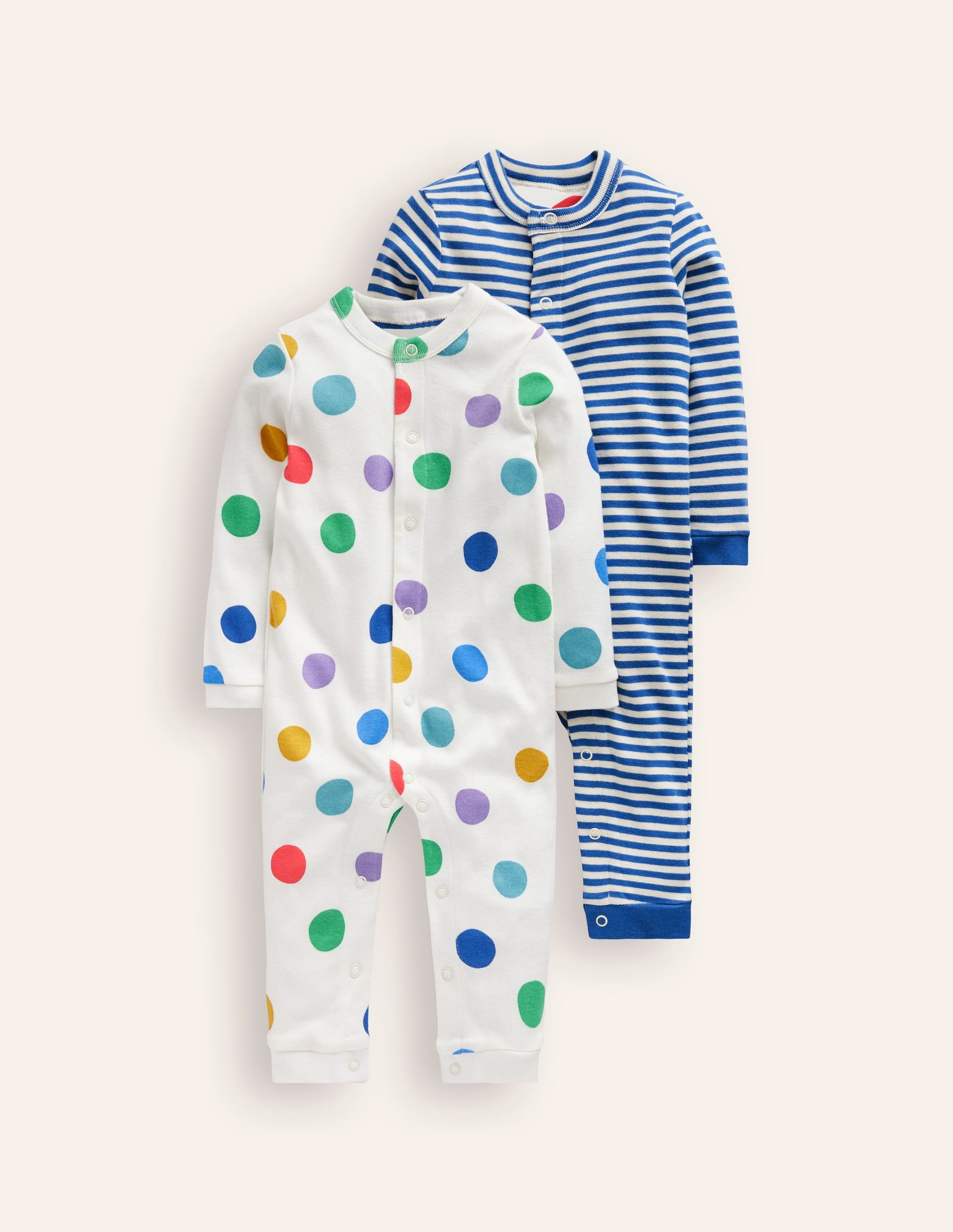 Boys Twin Pack Rompers-Painted Spot-1