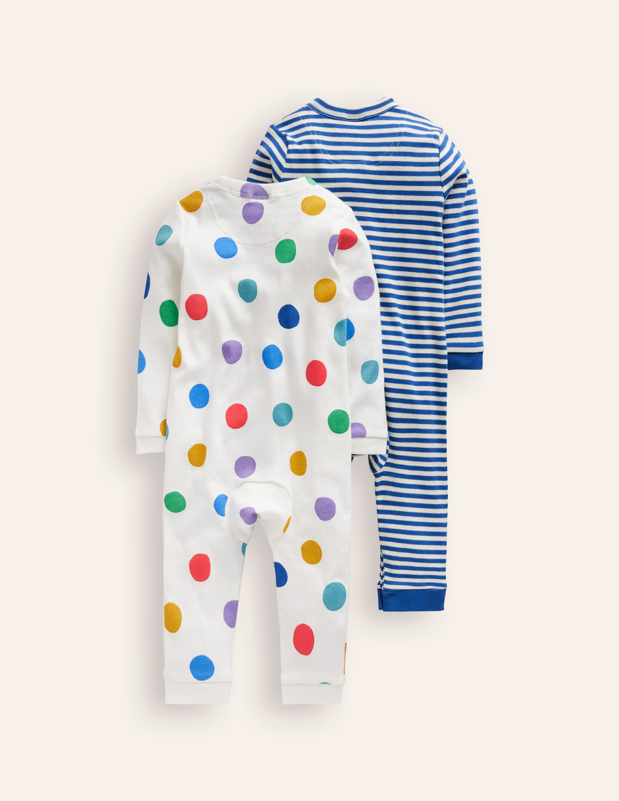 Boys Twin Pack Rompers-Painted Spot - Image 2