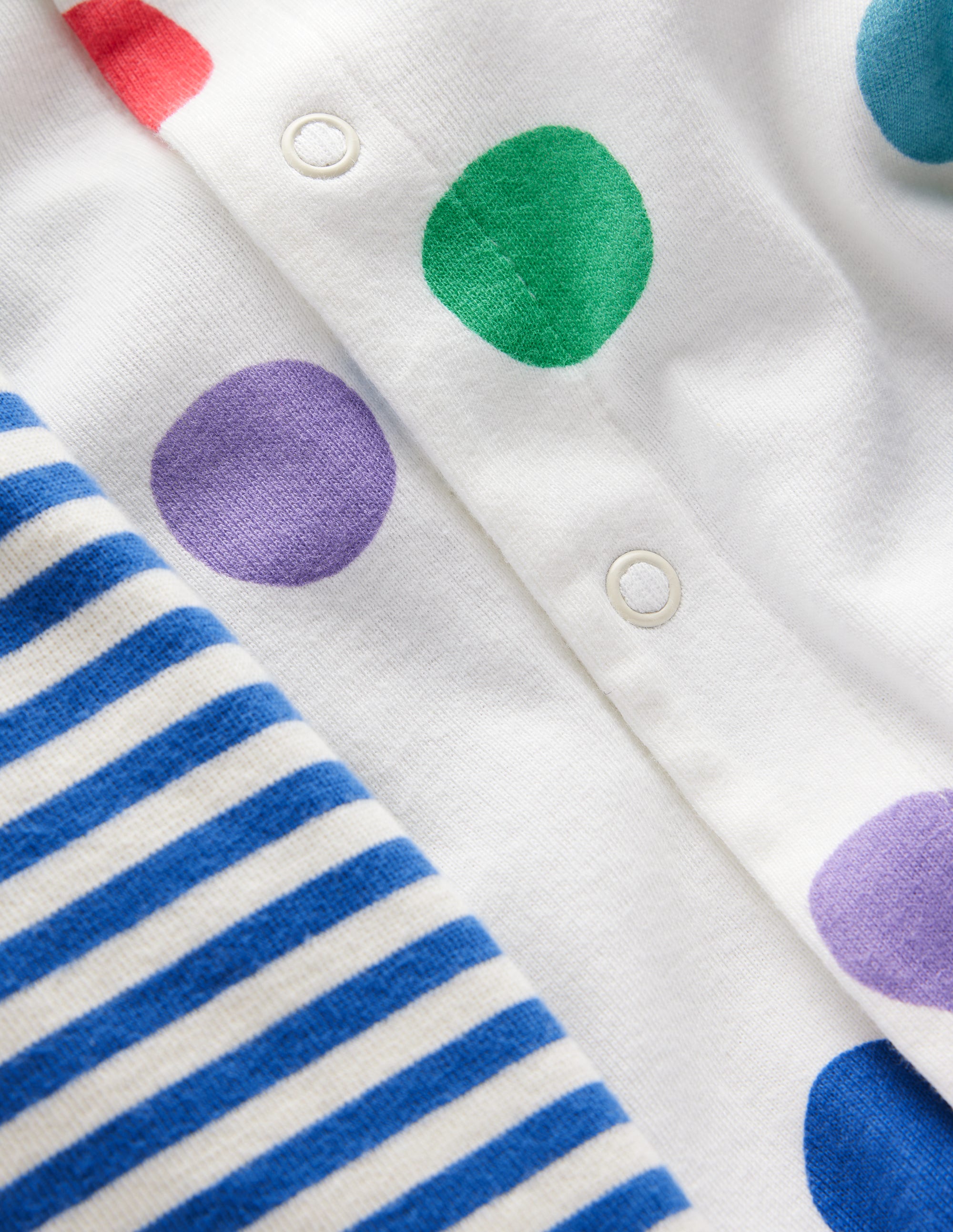Boys Twin Pack Rompers-Painted Spot - Image 3