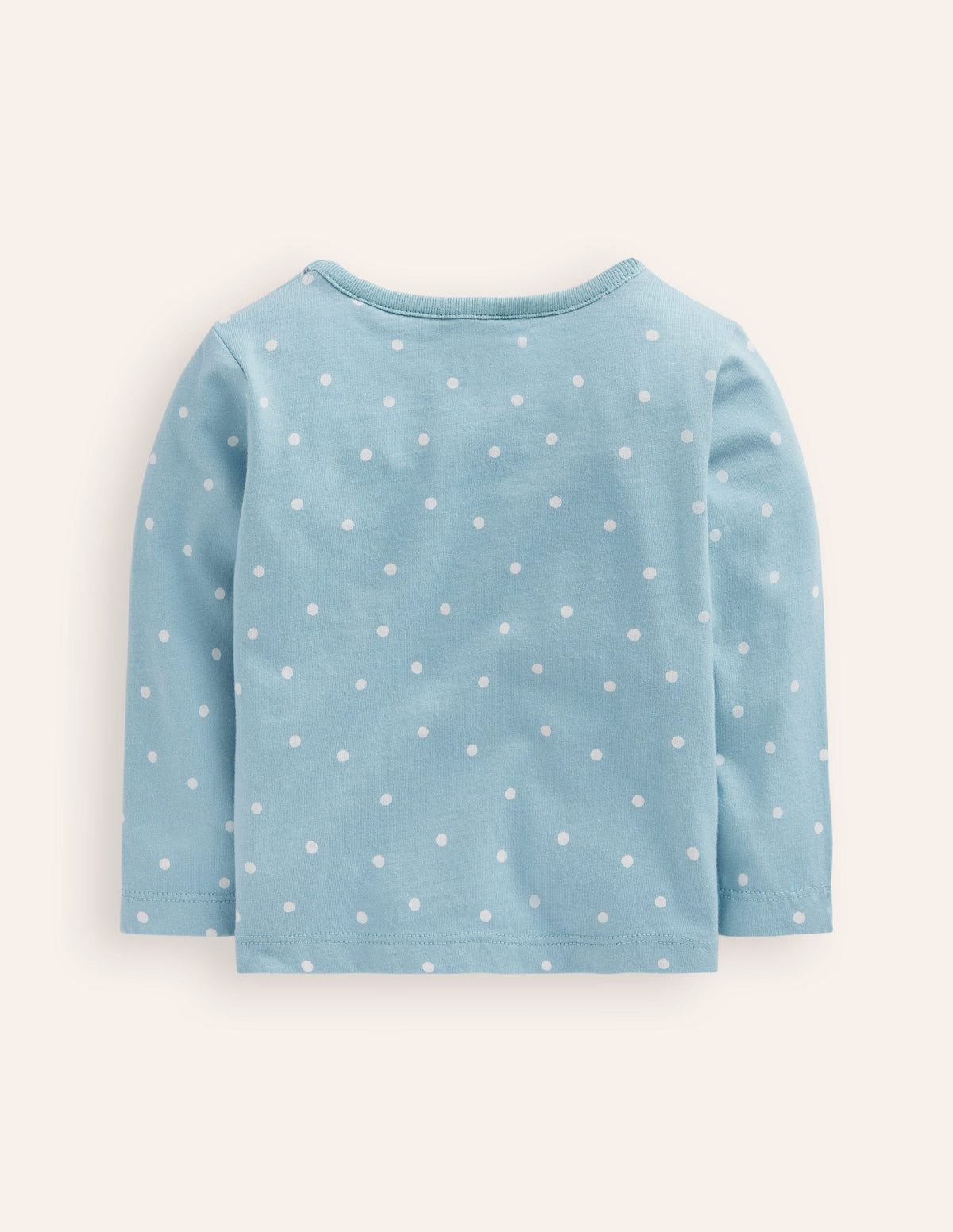 Animal Applique T-shirt-Soft Blue Bunny - Image 2