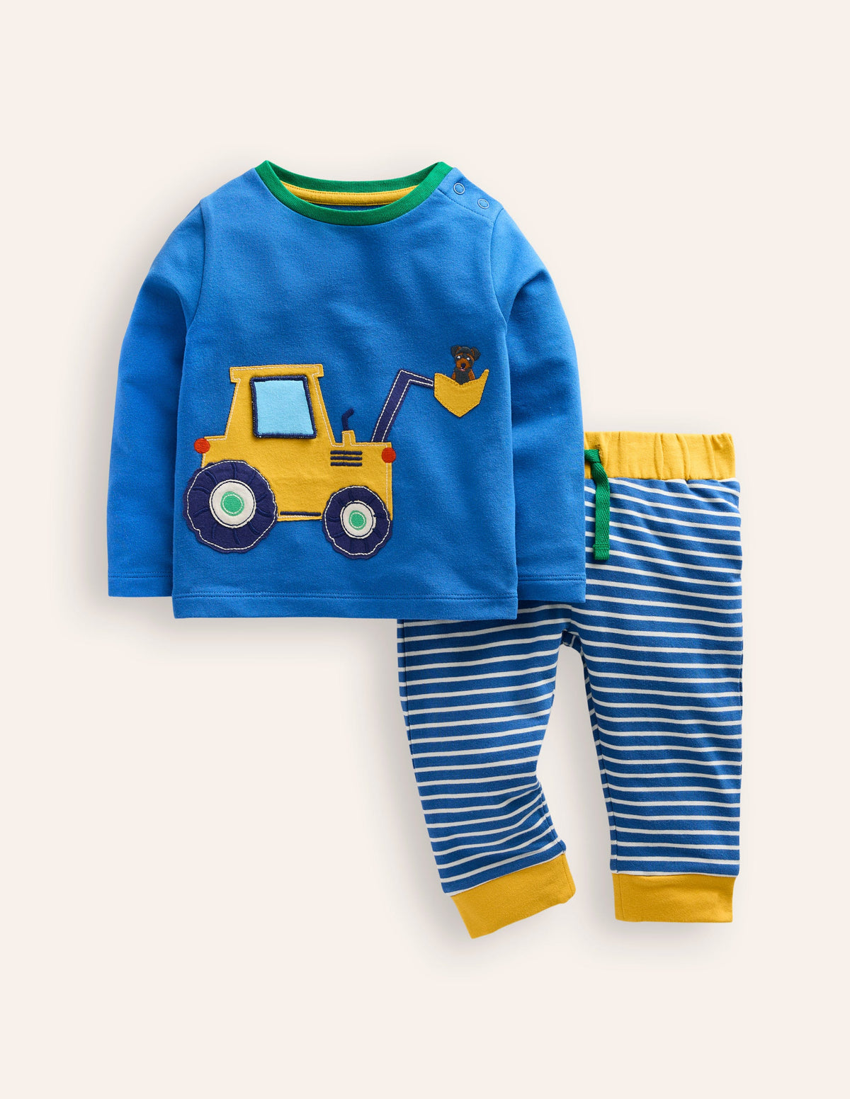 Jersey Top and Trousers Set-Bluejay Digger - Image 1