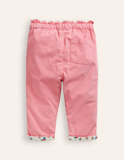 Cord Trousers-Almond Pink-2
