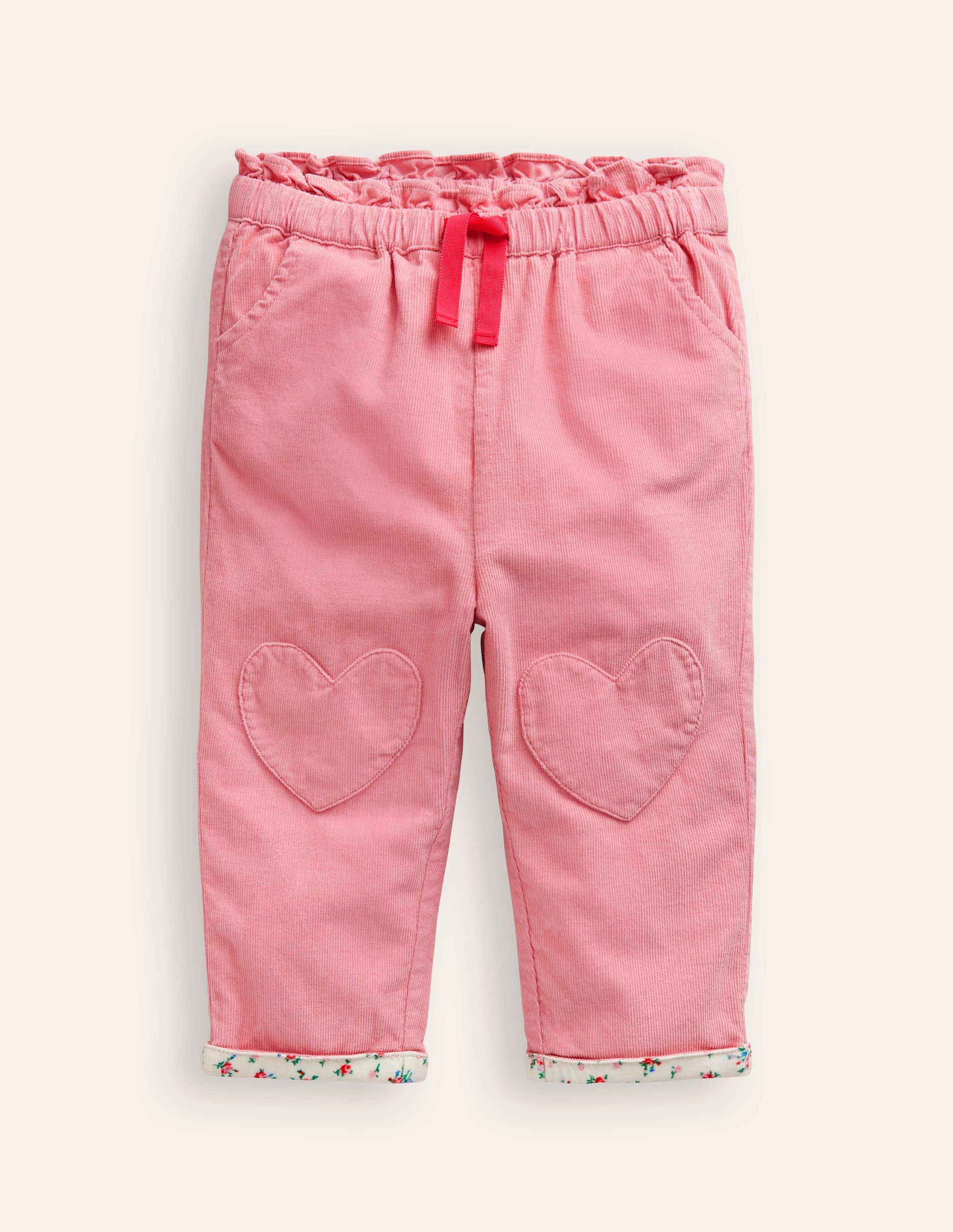 Cord Trousers-Almond Pink-1