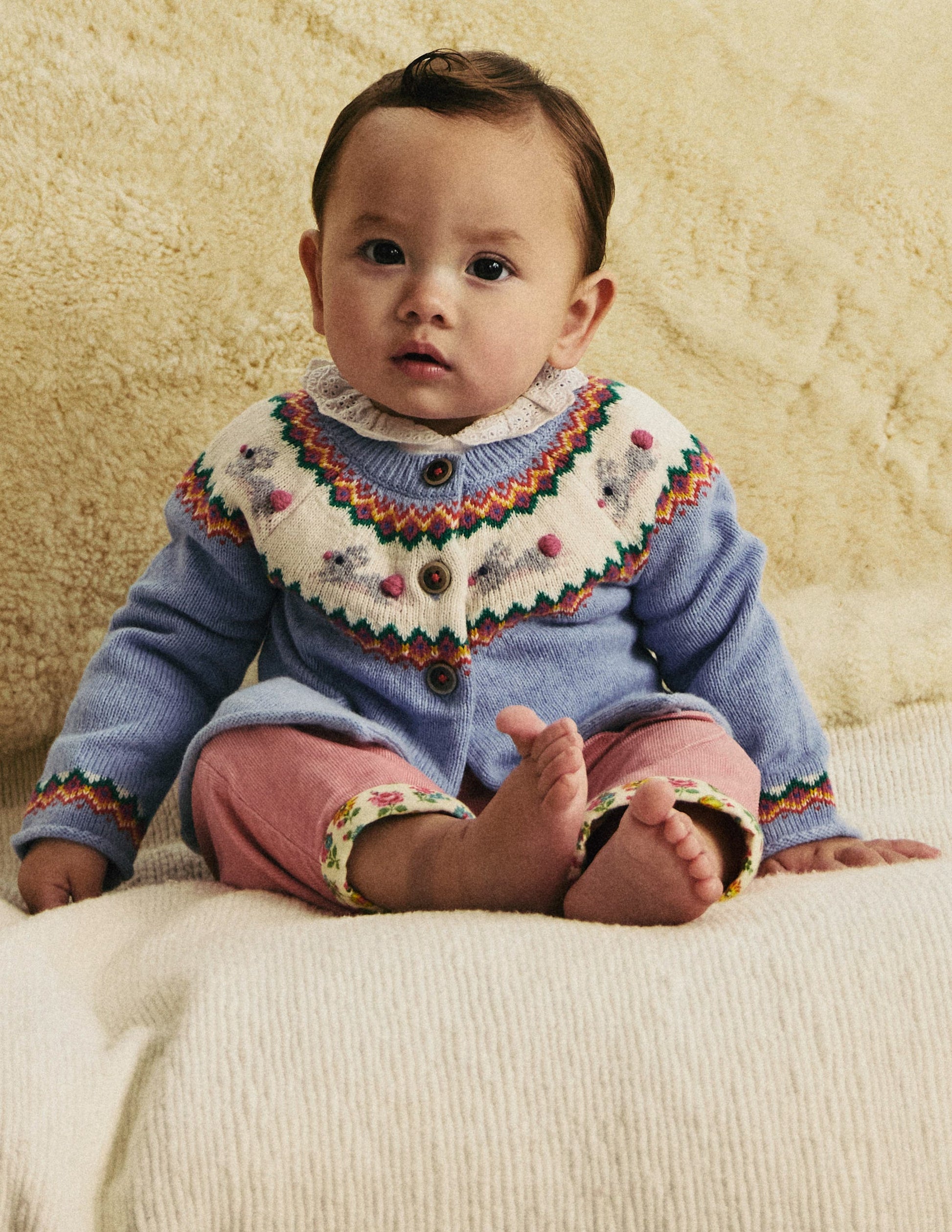 Edie Fair Isle Cardigan-Sky Blue Bunnies-4
