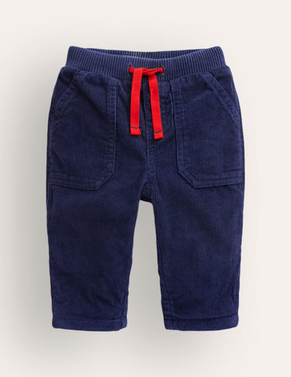 Cosy Lined Trousers-Starboard Blue-1