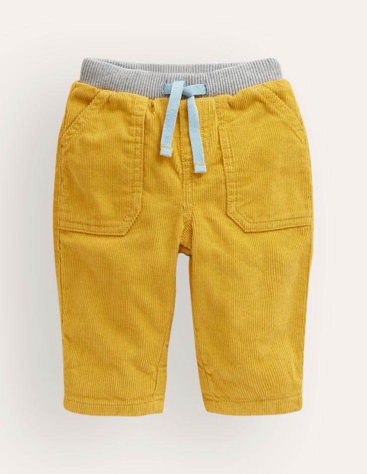 Cosy Lined Trousers-Honeycomb Yellow - Image 1