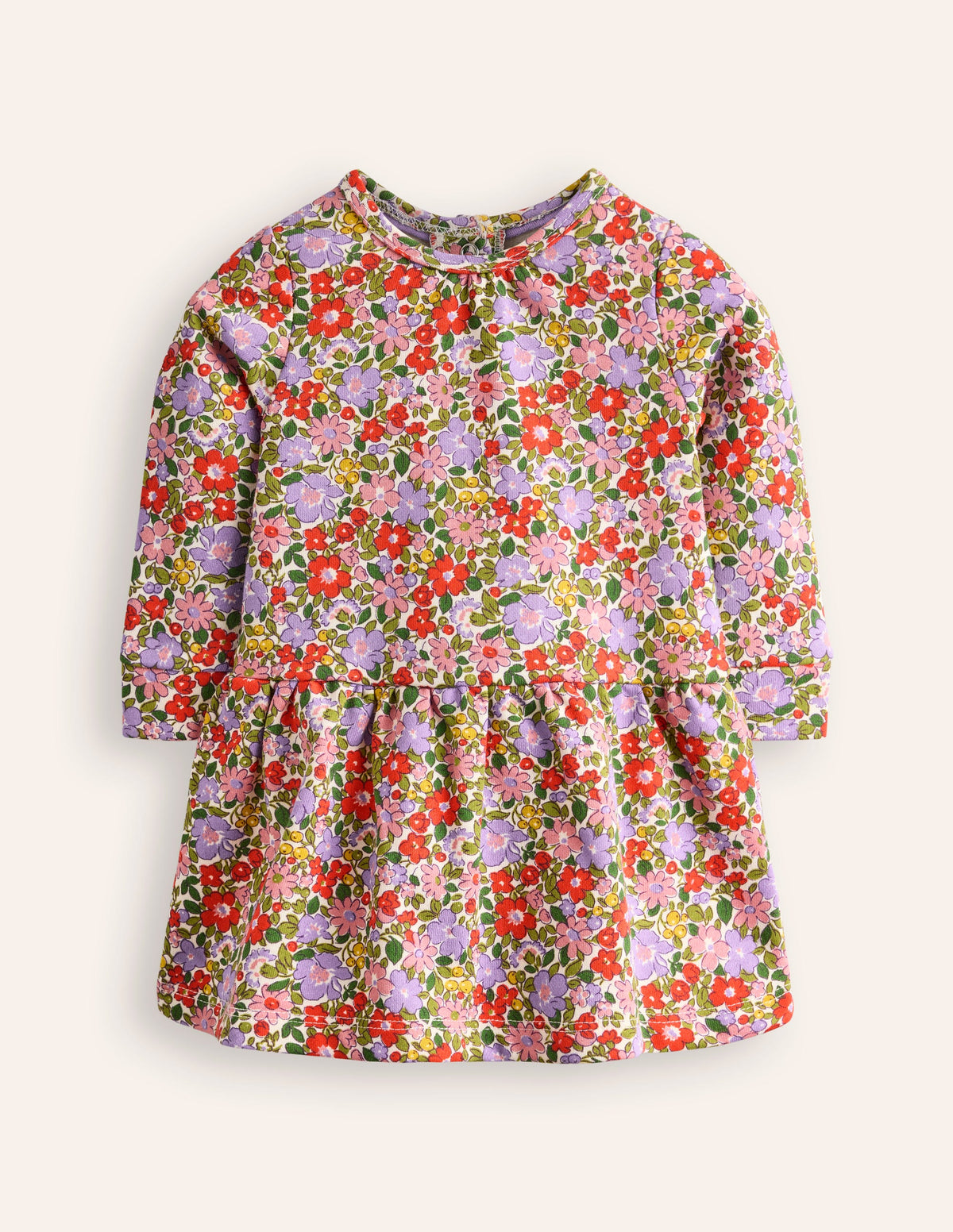 Cosy Sweatshirt Dress-Multi Flowerbed - Image 1