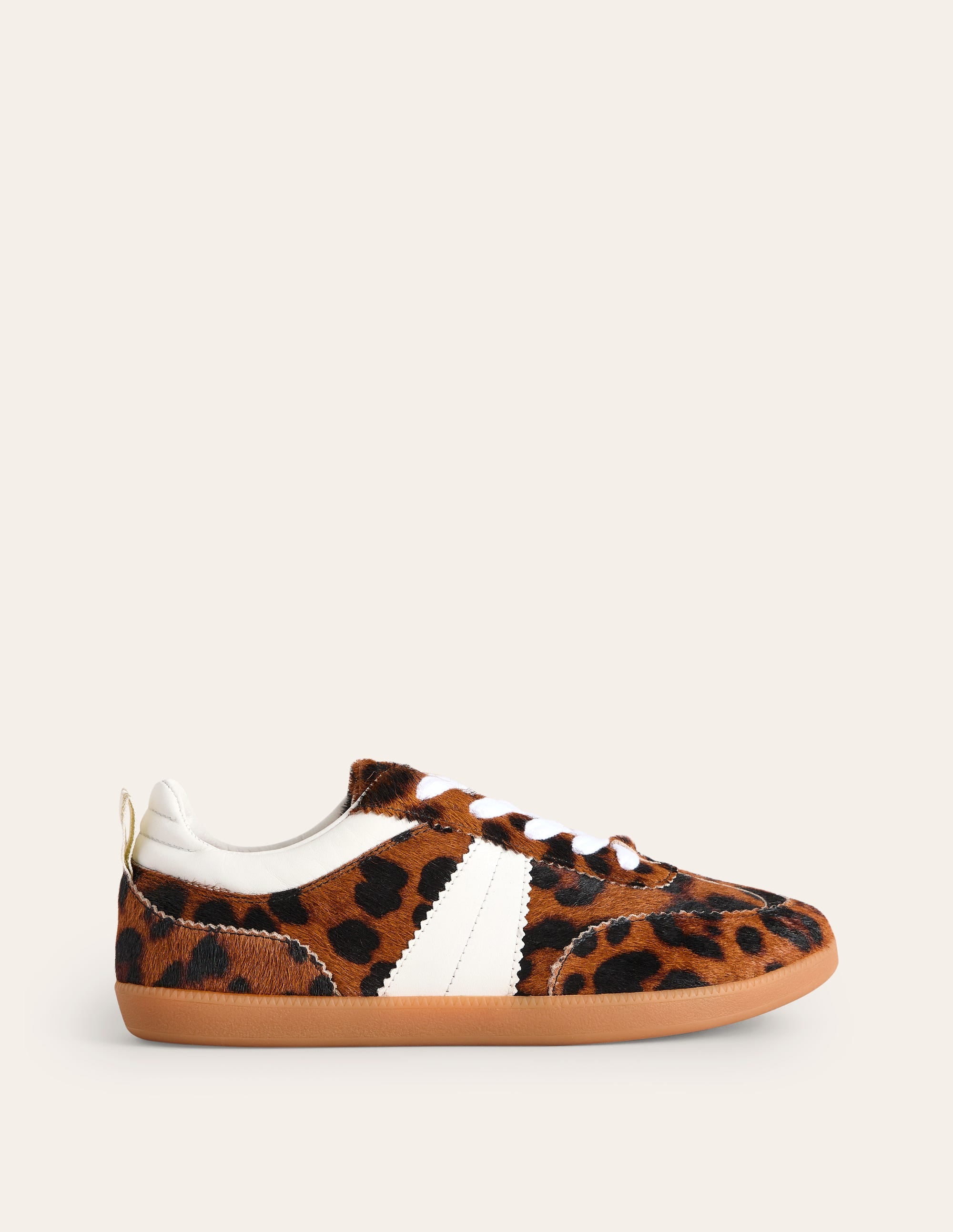 Erin Retro Tennis Trainers-Dark Classic Leopard - Image 2