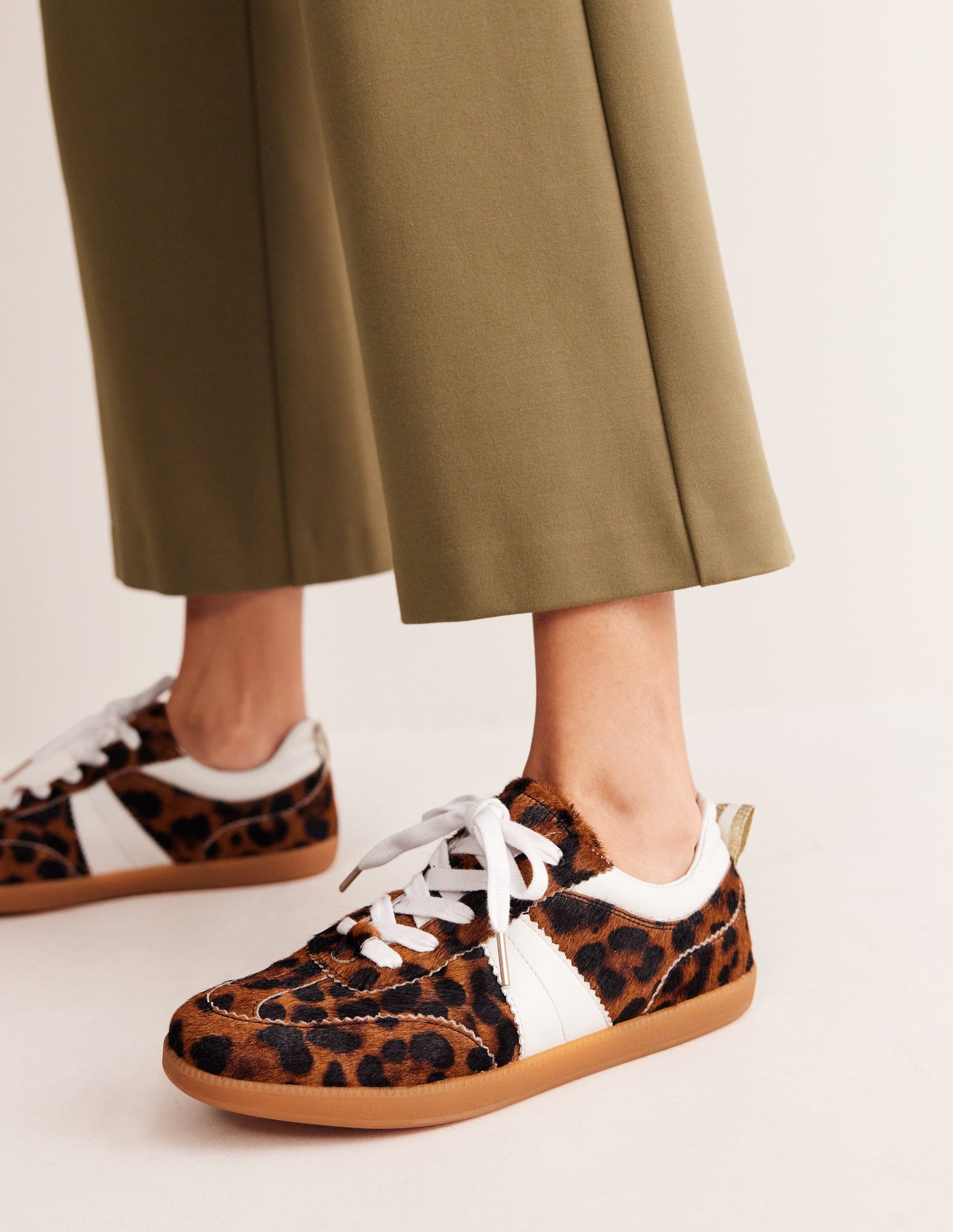 Erin Retro Tennis Trainers-Dark Classic Leopard-1
