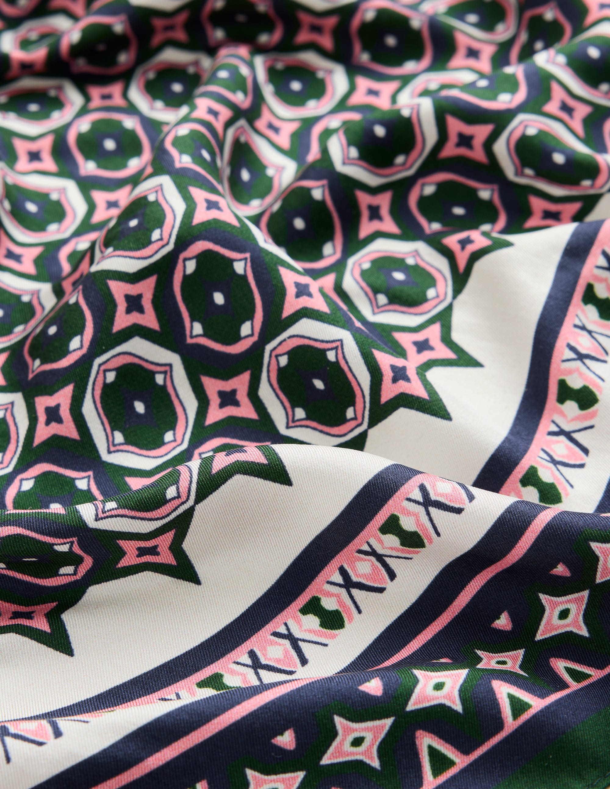 Elisabeth Silk Square Scarf-Geo Mosaic - Image 3