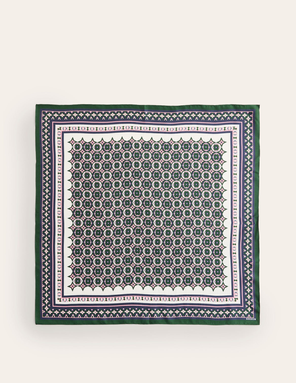 Elisabeth Silk Square Scarf-Geo Mosaic - Image 4