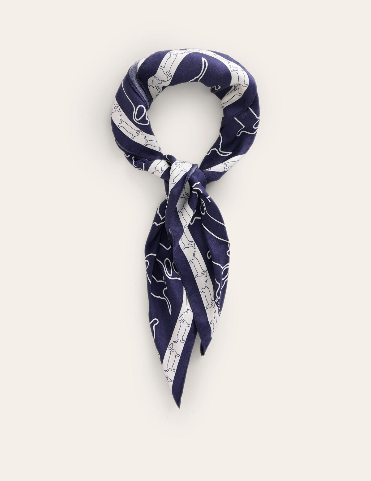Elisabeth Silk Square Scarf-Dachshund, Conversational-2