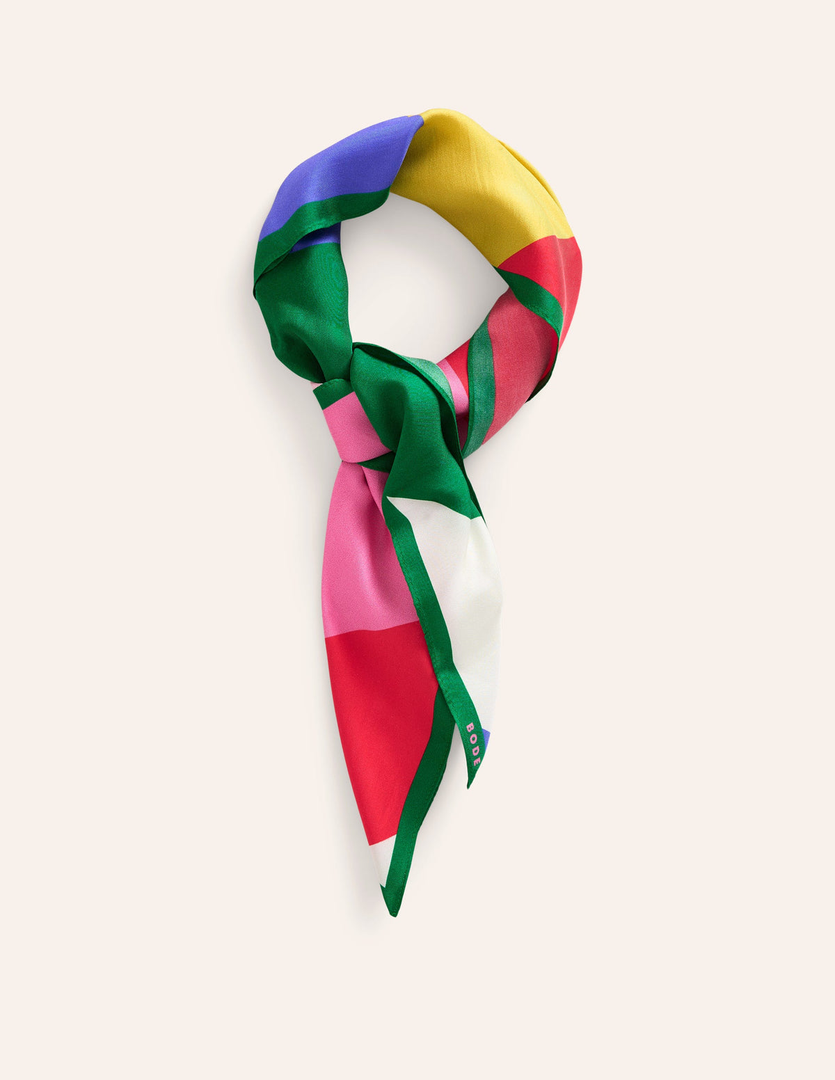 Elisabeth Silk Square Scarf-Multi, Rainbow-2
