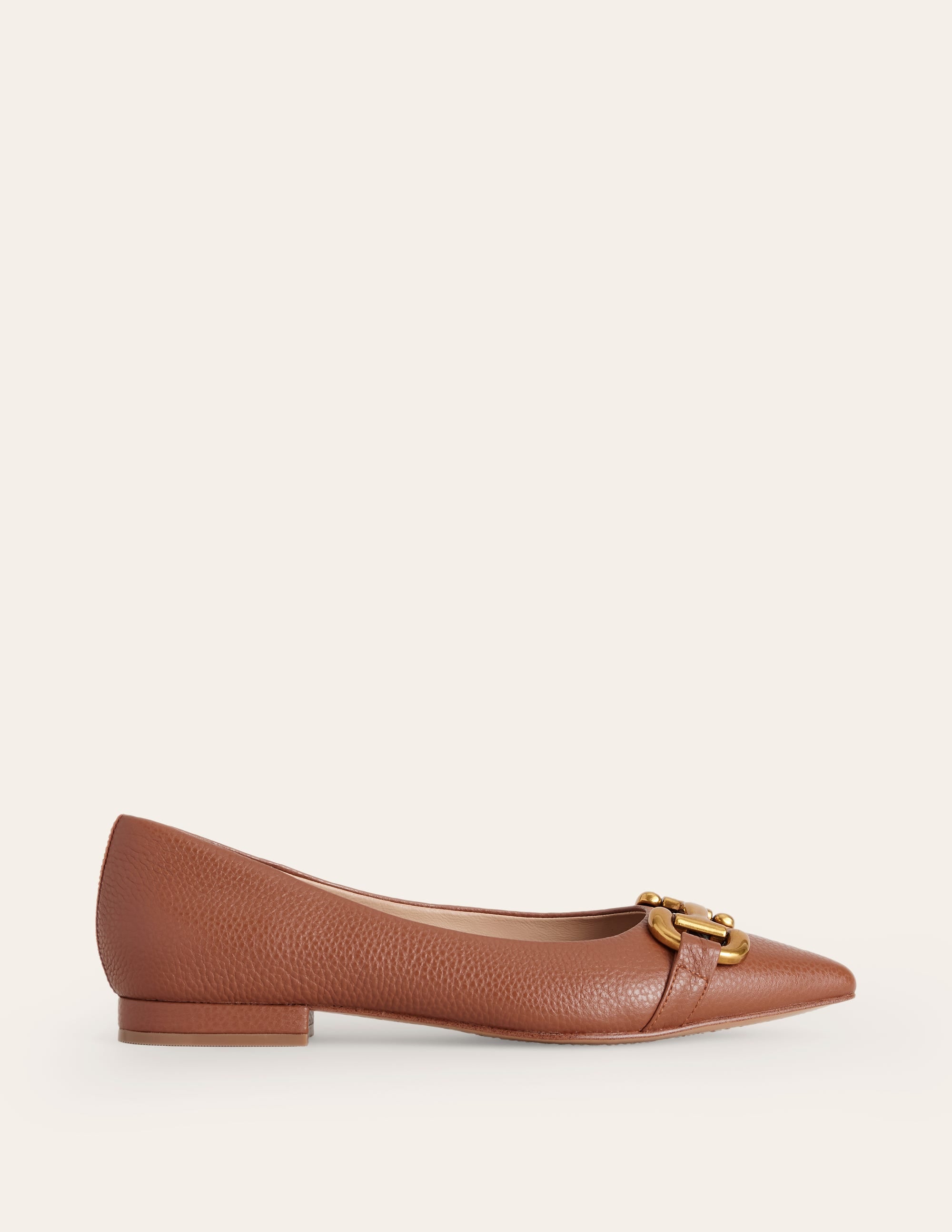 Iris Snaffle Ballet Flat-Tan - Image 2
