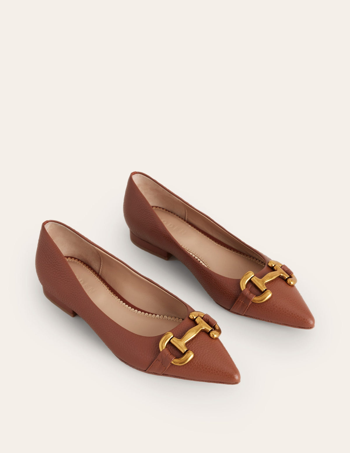 Iris Snaffle Ballet Flat-Tan - Image 3