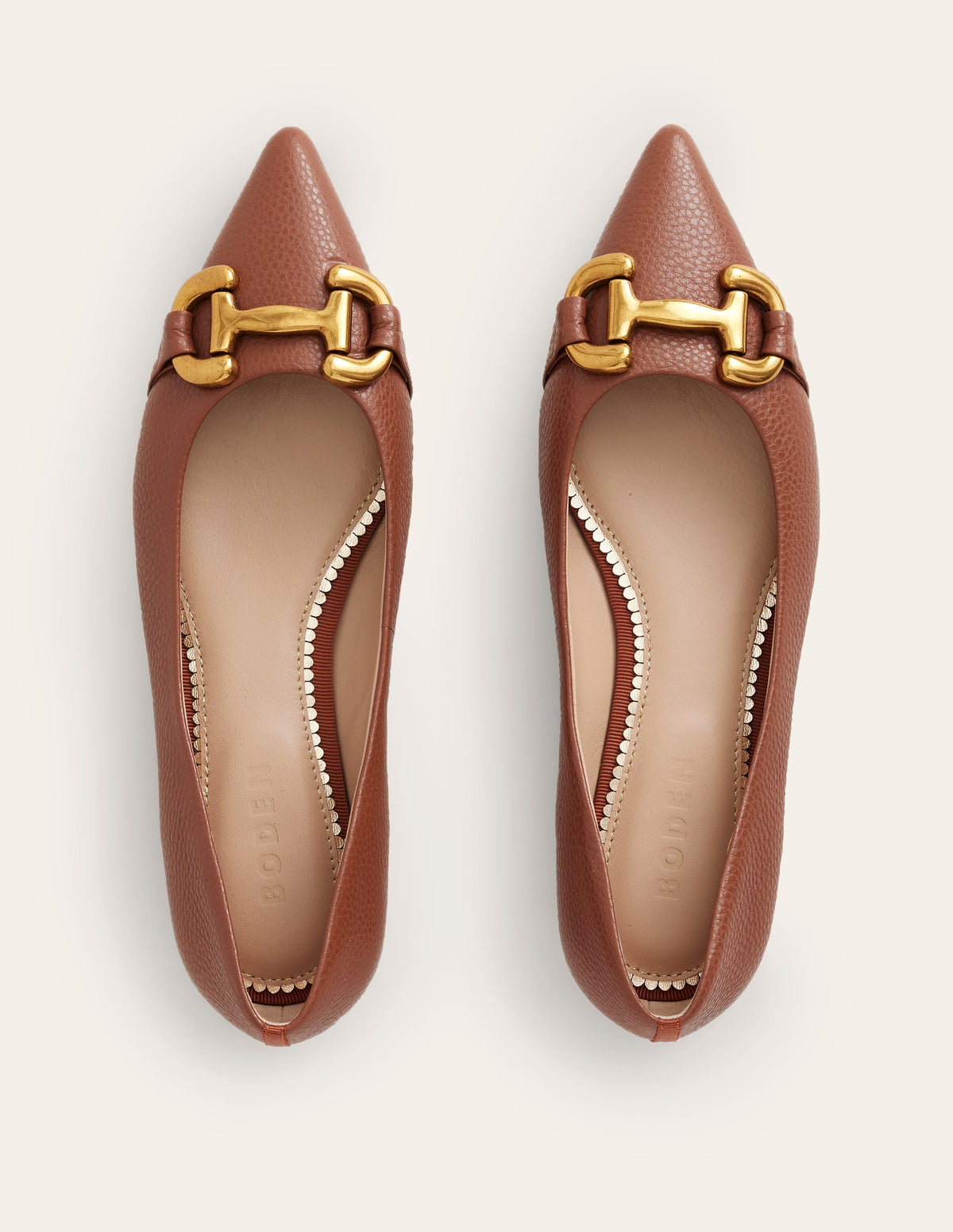 Iris Snaffle Ballet Flat-Tan - Image 5