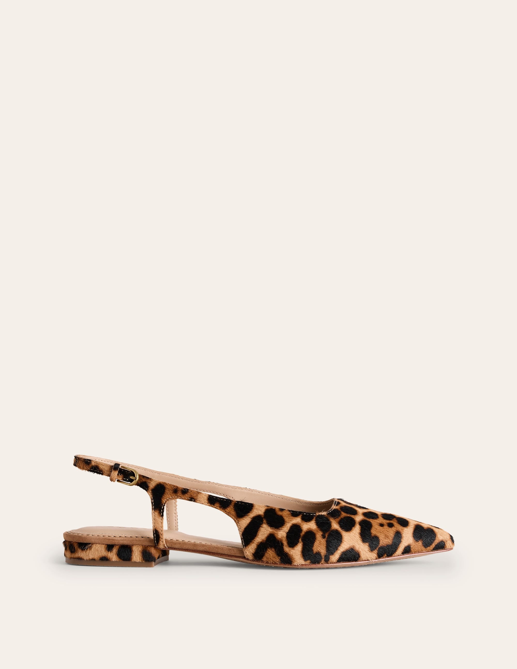 Cut Out Slingback Flat-Leopard - Image 1