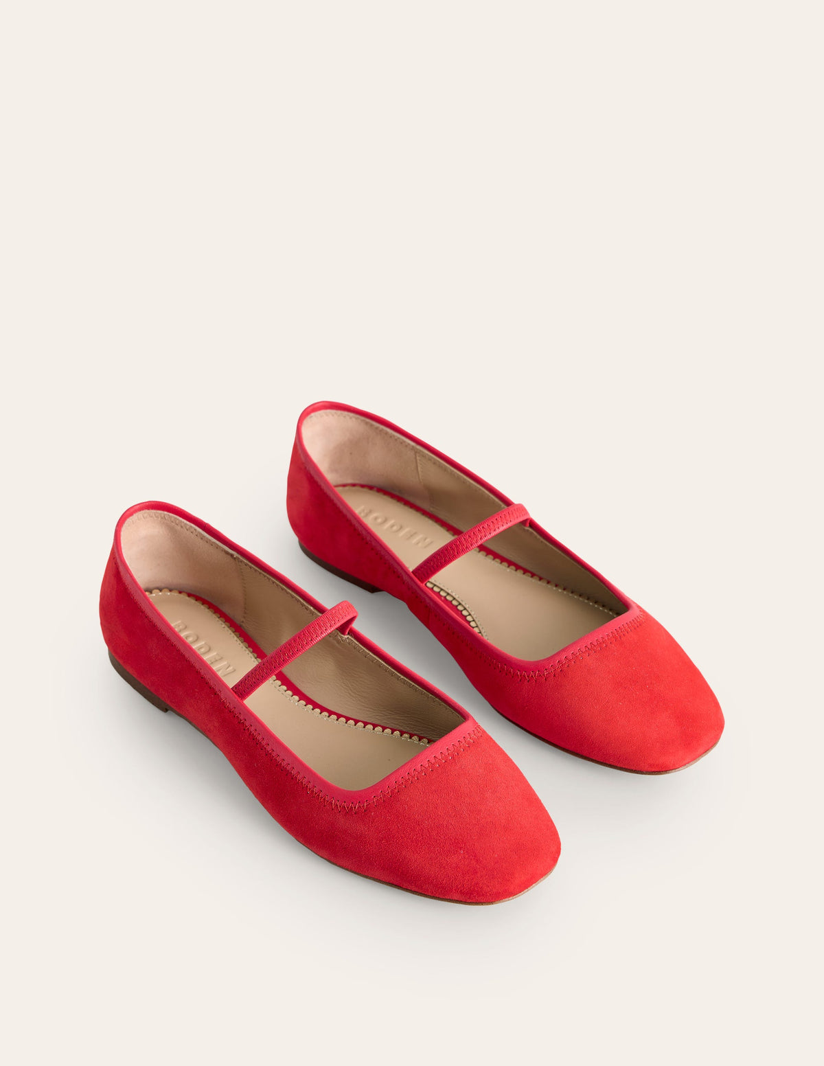 Thea Mary Jane Ballet Flats-Red - Image 4