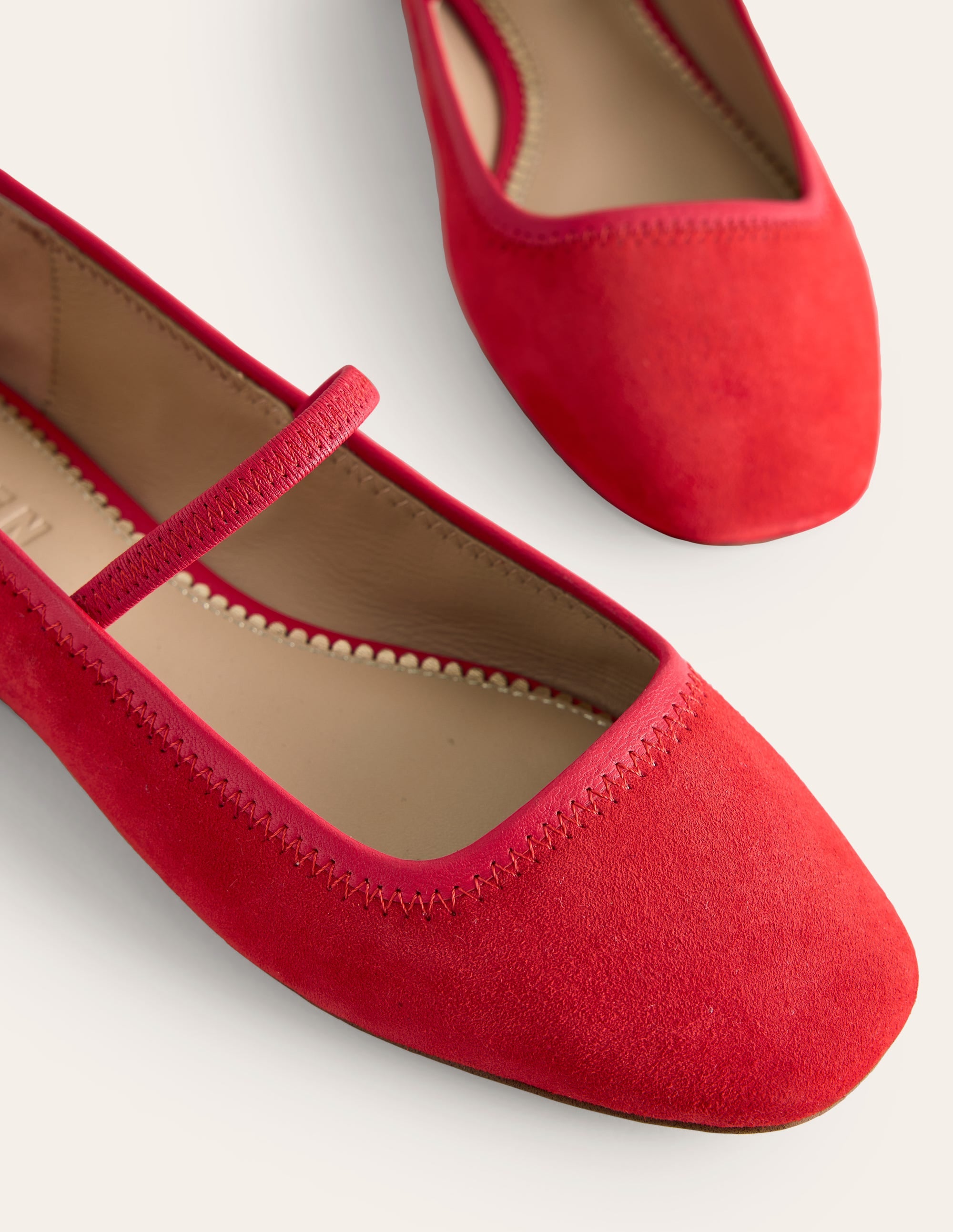 Thea Mary Jane Ballet Flats-Red - Image 5