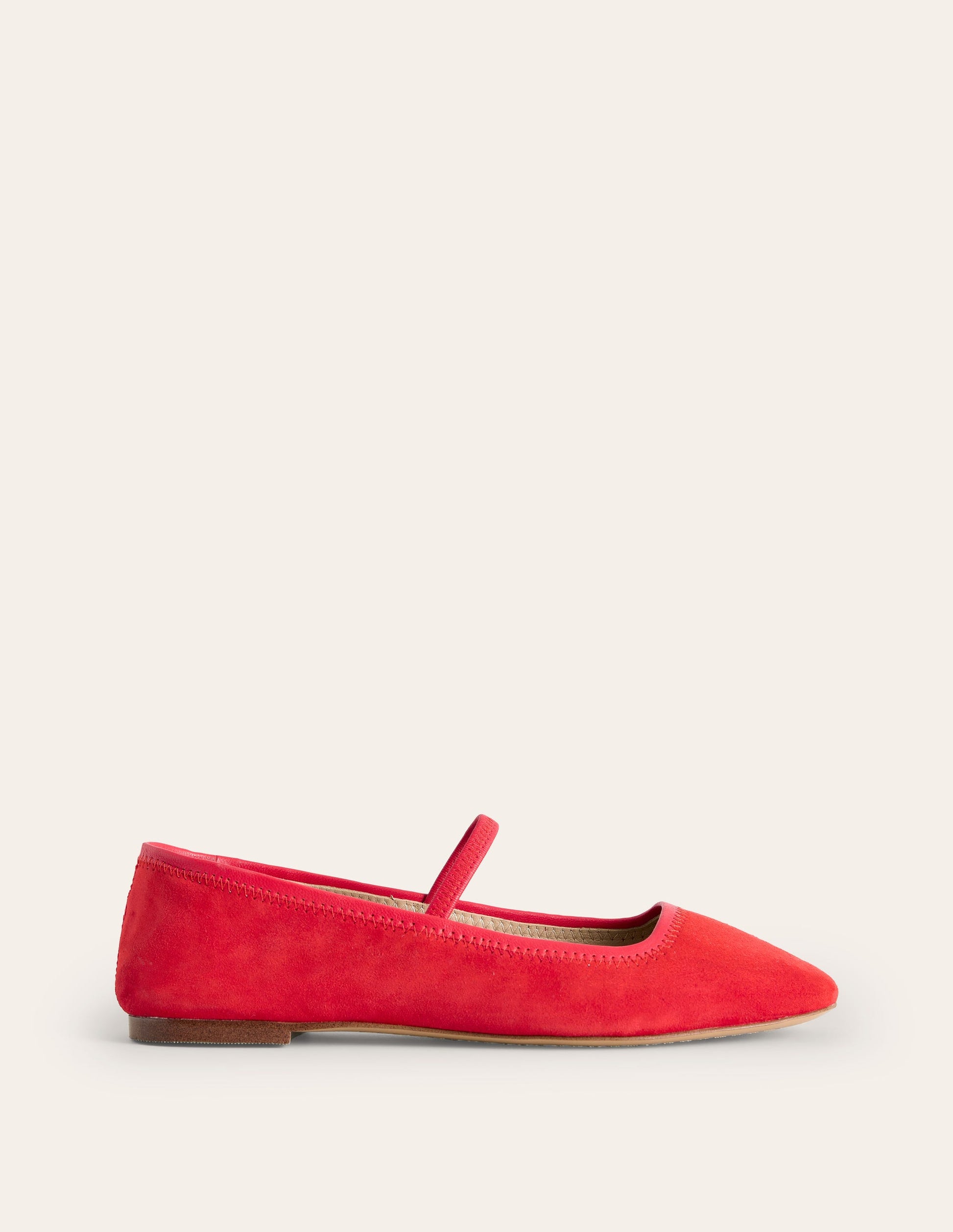 Thea Mary Jane Ballet Flats-Red-3
