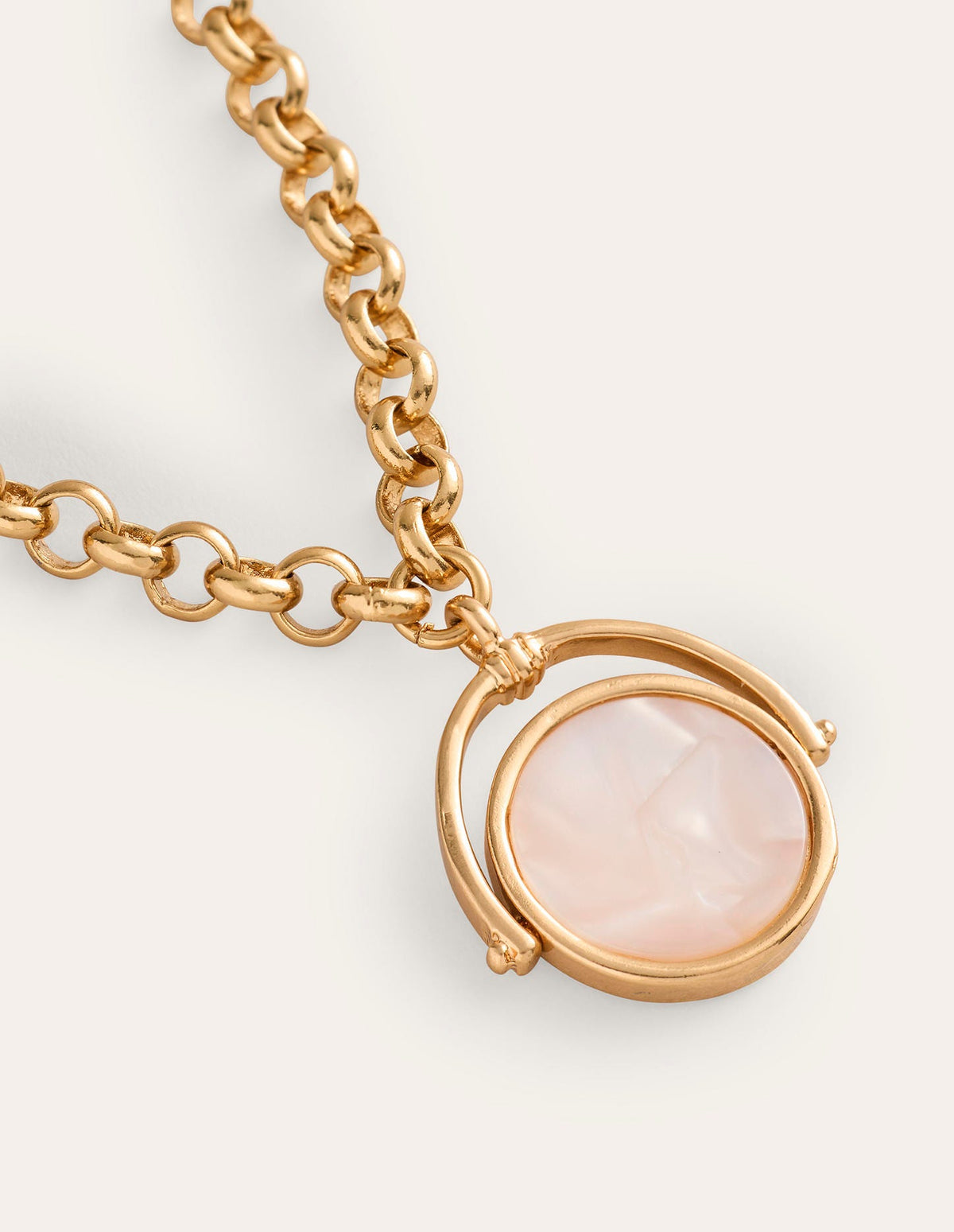 Classic Pendant Necklace-Gold - Image 4