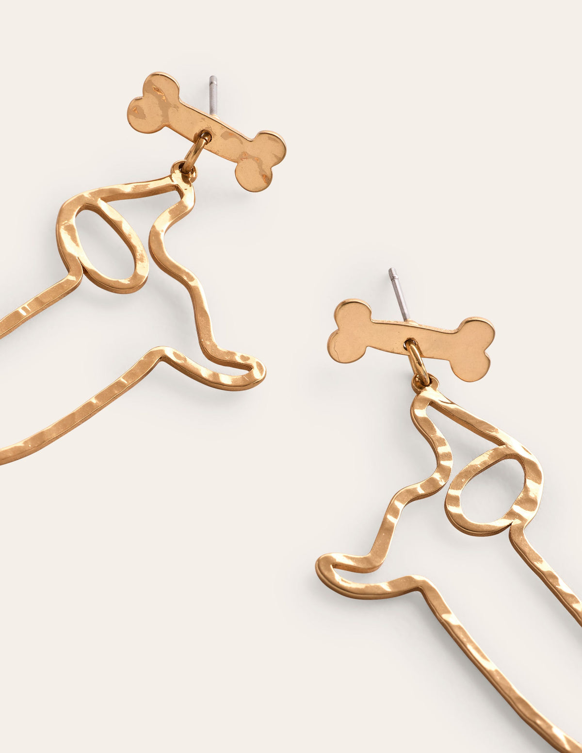 Metal Novelty Earrings-Sausage Dog - Image 4