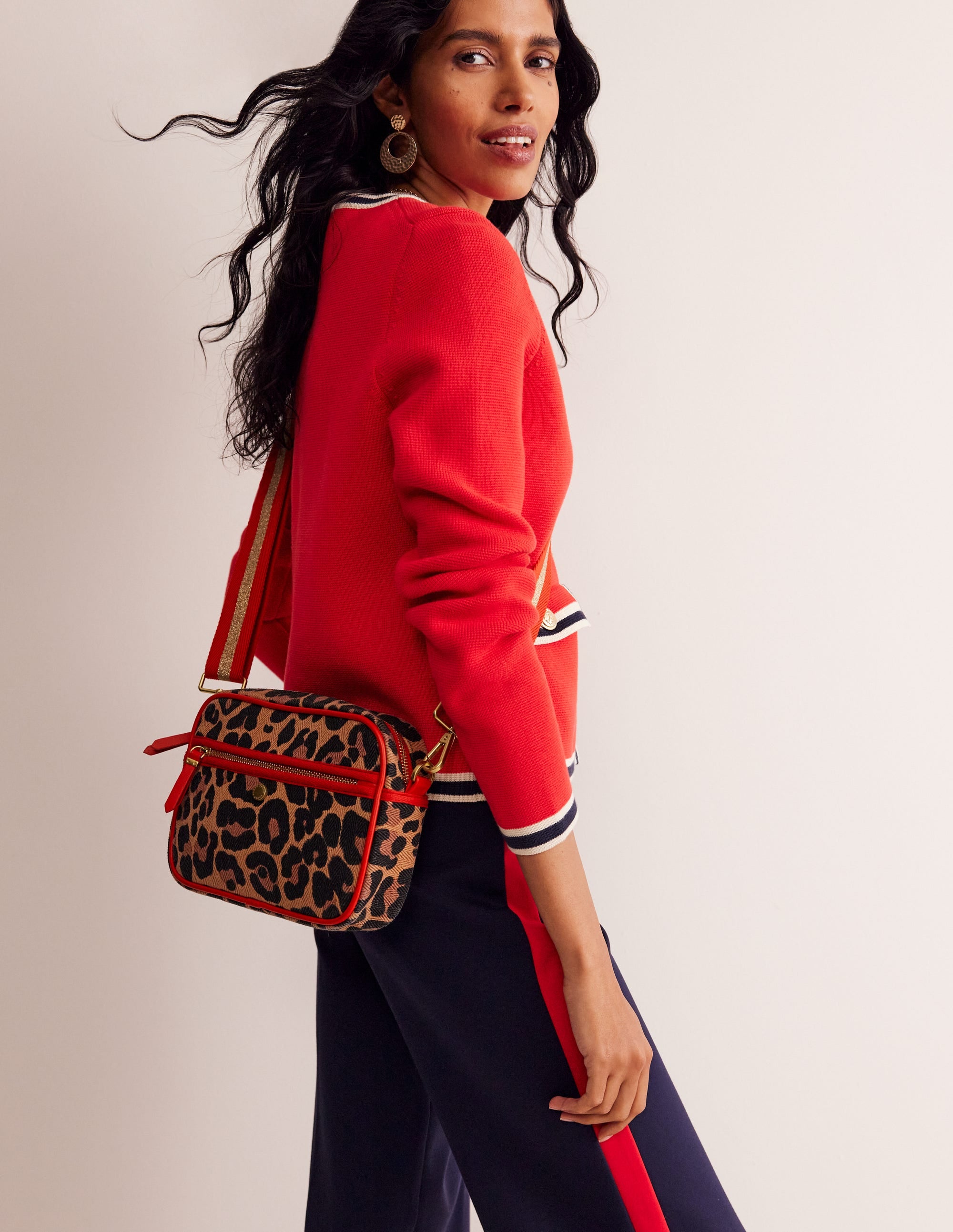 Canvas Cross-body Bag-Animal - Image 1
