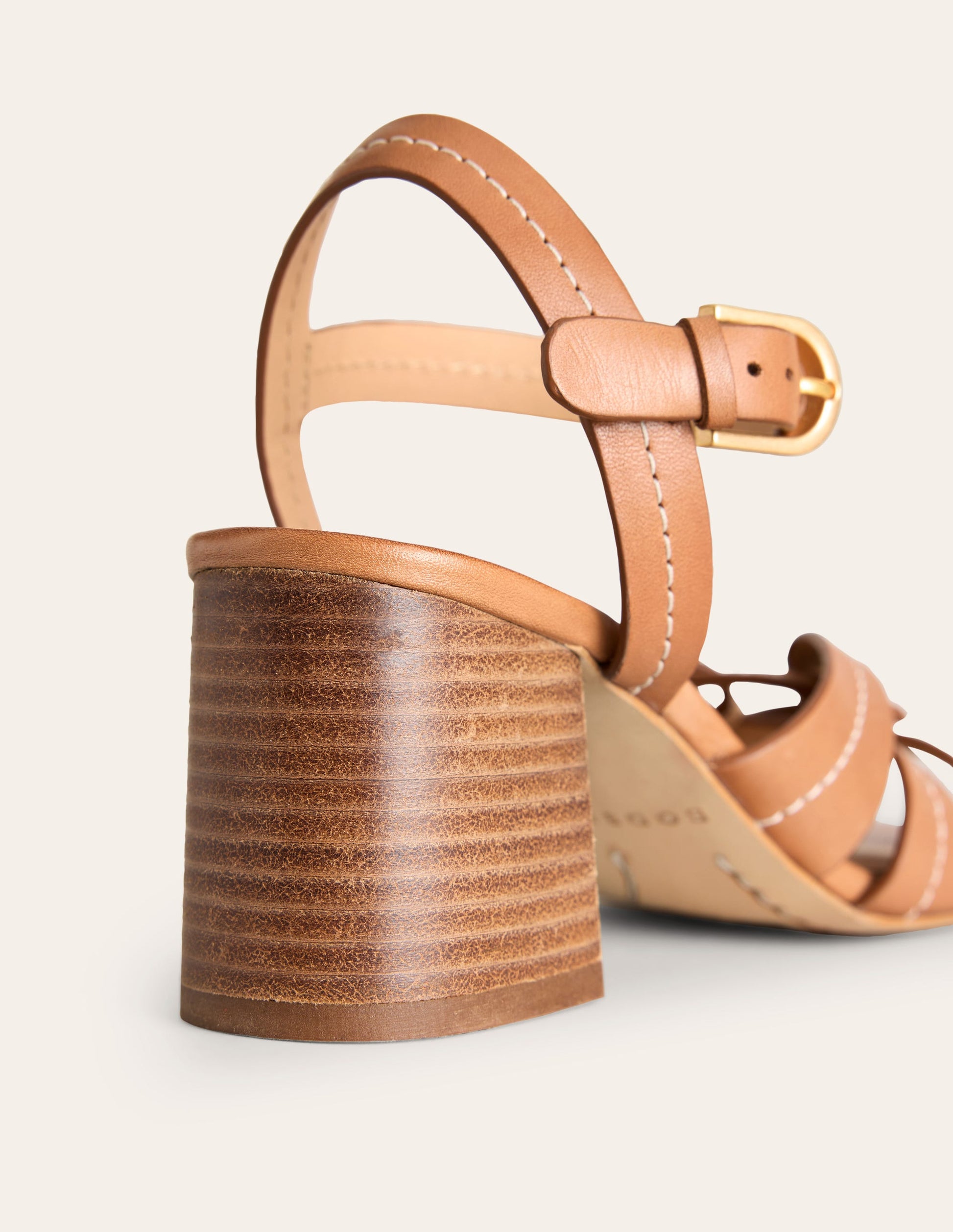 Block Heel Sandal-Tan-4