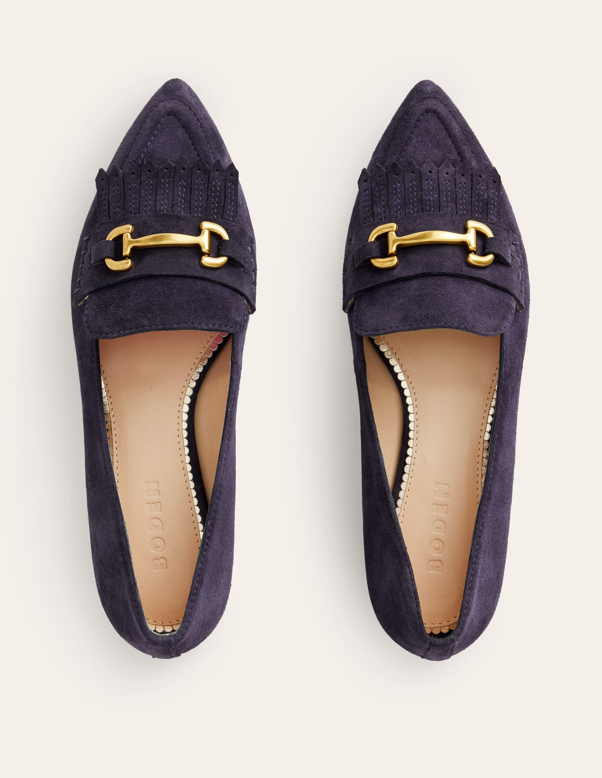 Iris Ghillie Loafers-Navy Suede - Image 5