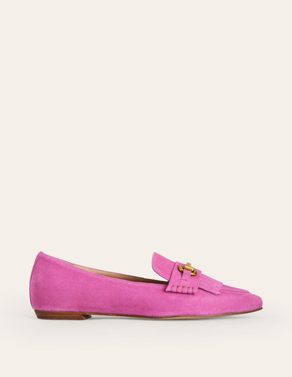 Iris Ghillie Loafers-Tickled Pink Suede-2
