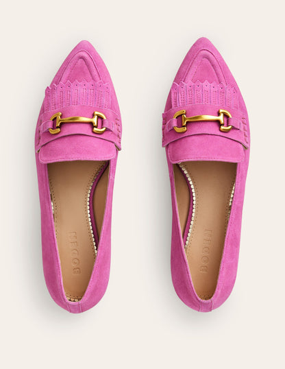 Iris Ghillie Loafers-Tickled Pink Suede-5