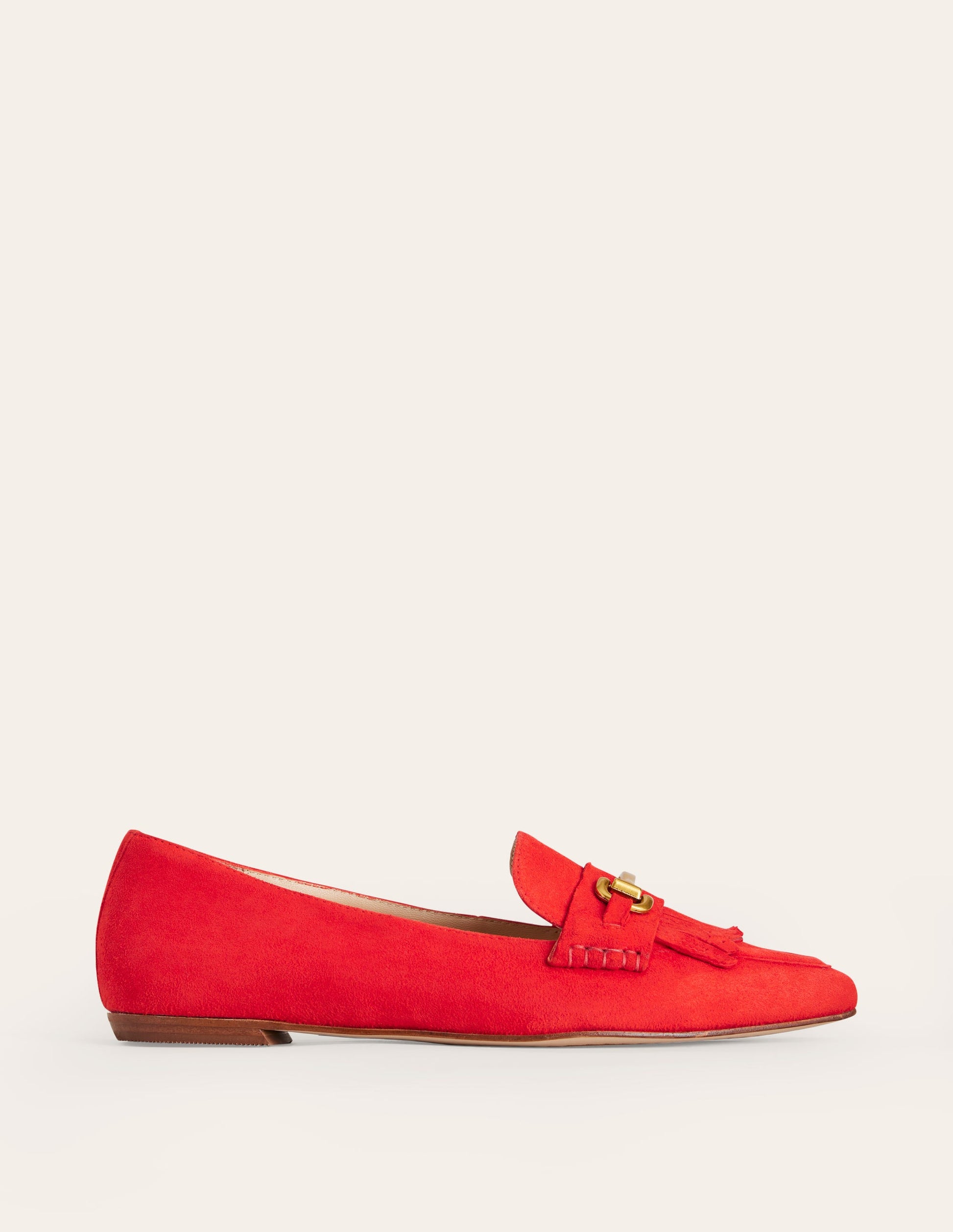 Iris Ghillie Loafers-Red Suede-2