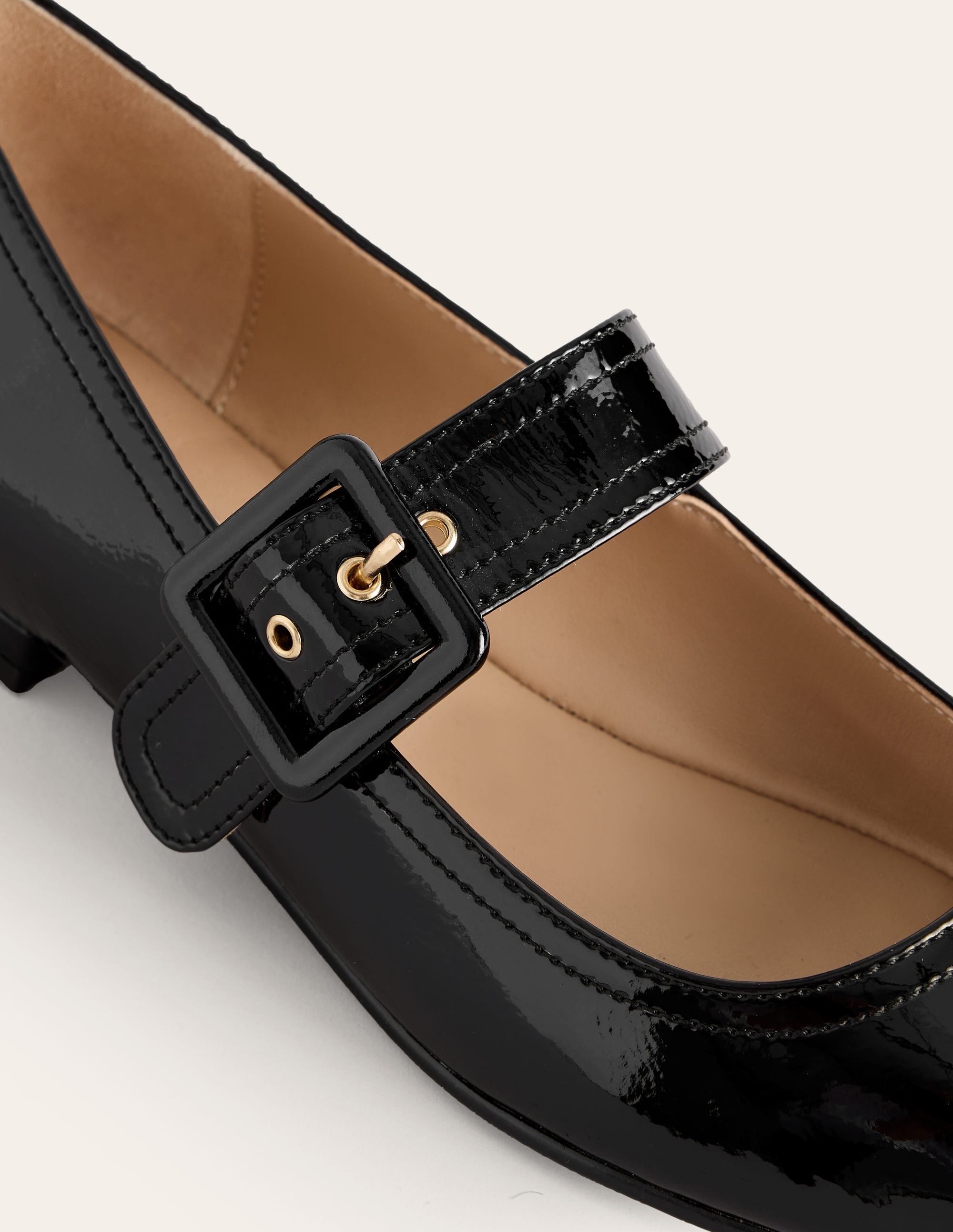 Vic Chisel Toe Mary Janes-Black Patent - Image 4