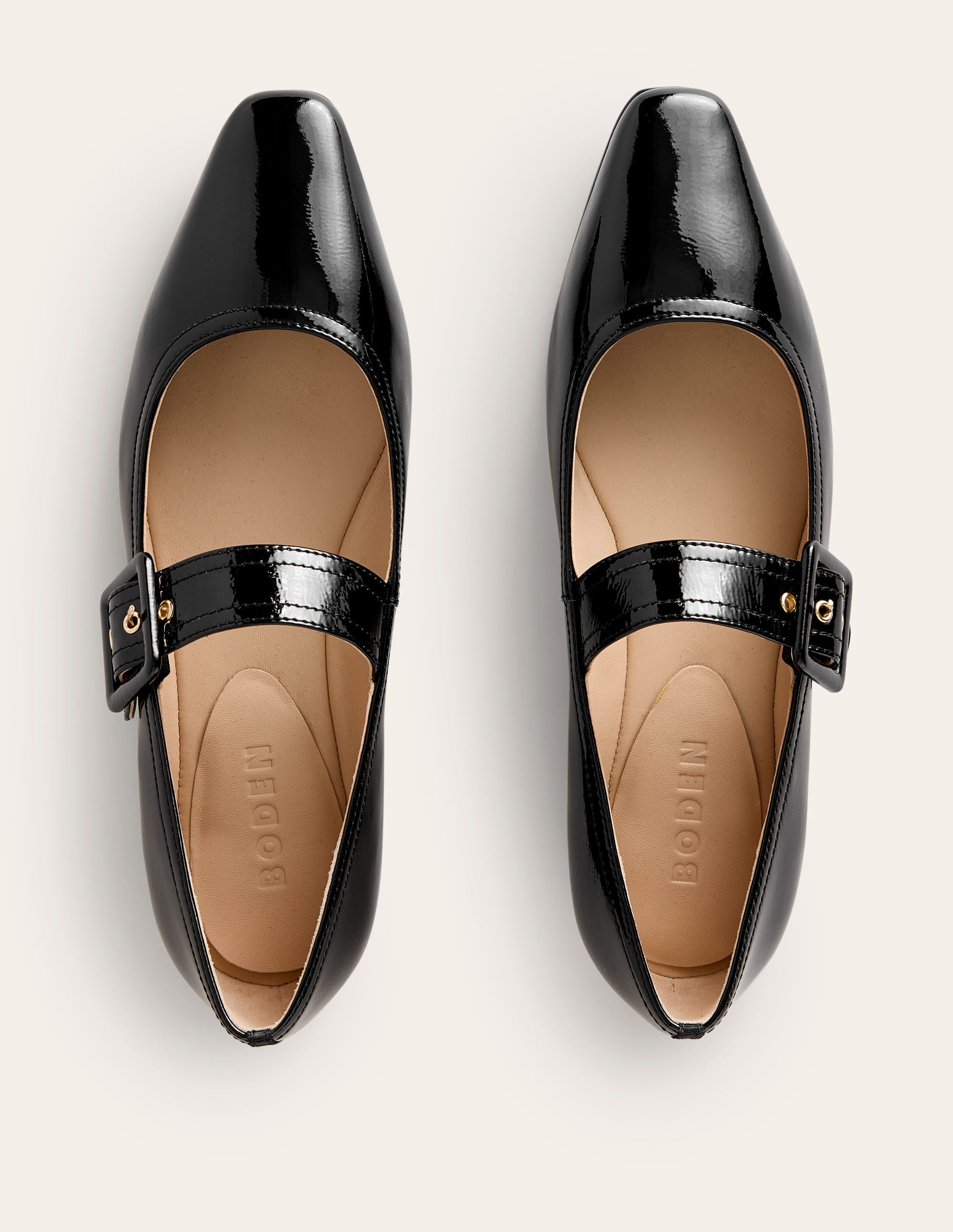 Vic Chisel Toe Mary Janes-Black Patent - Image 5