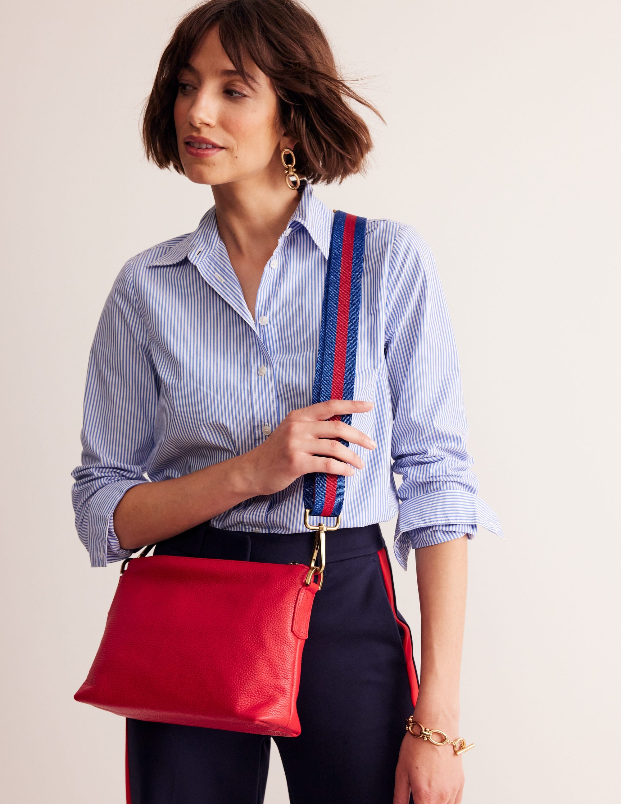 Leather Crossbody-Red - Image 1