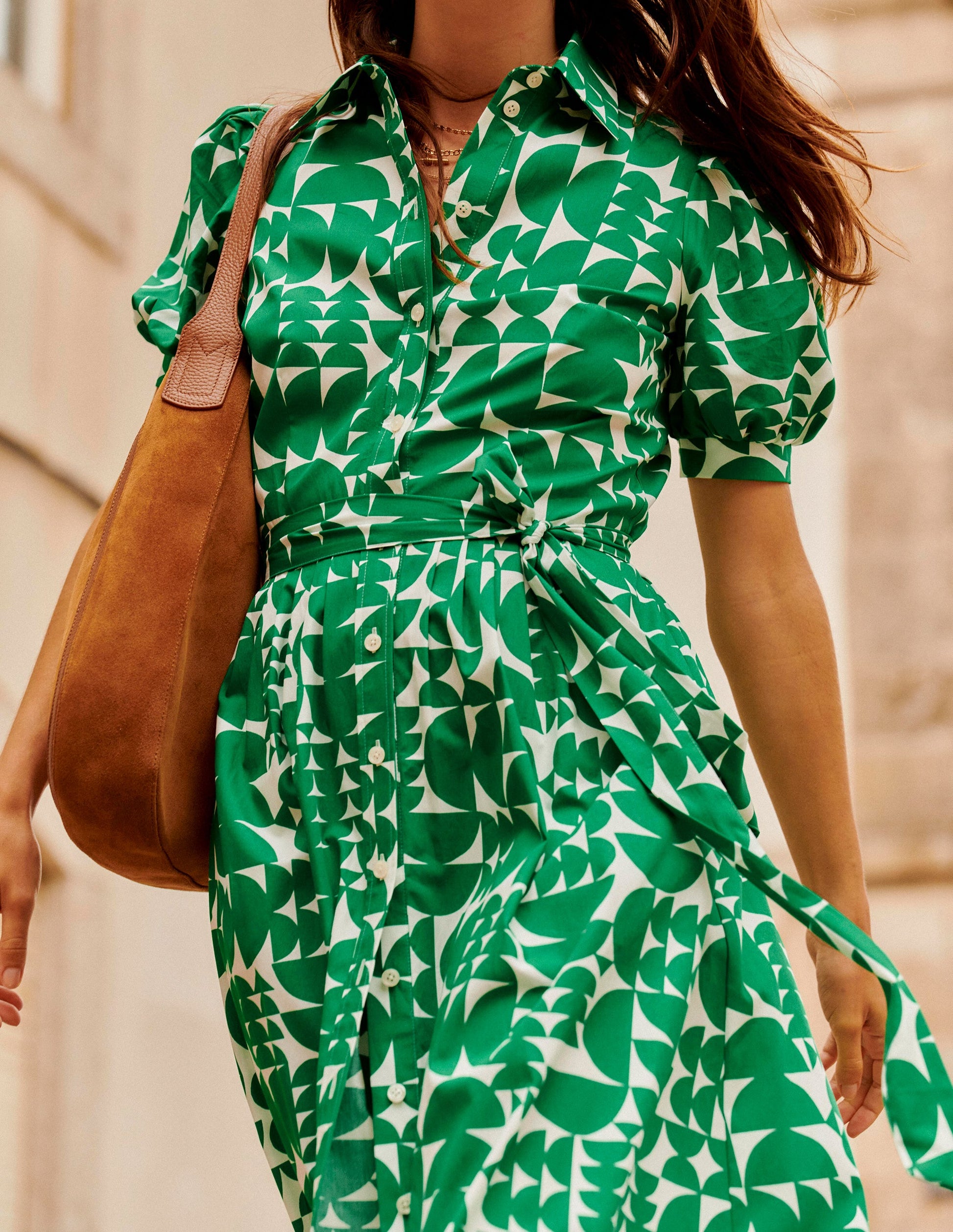 Suede Hobo Bag-Tan-5