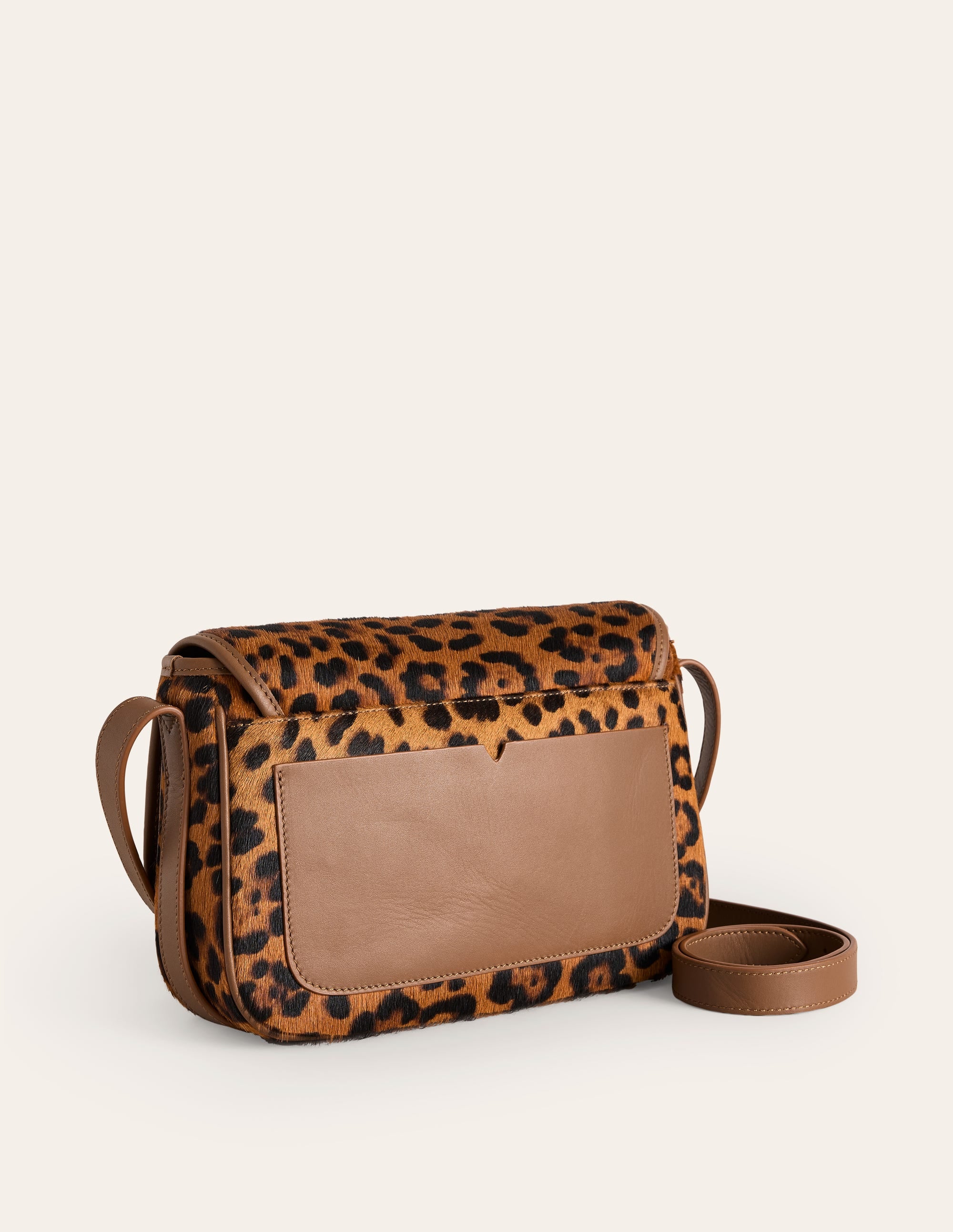 Iris Snaffle Leather Bag-Leopard - Image 3