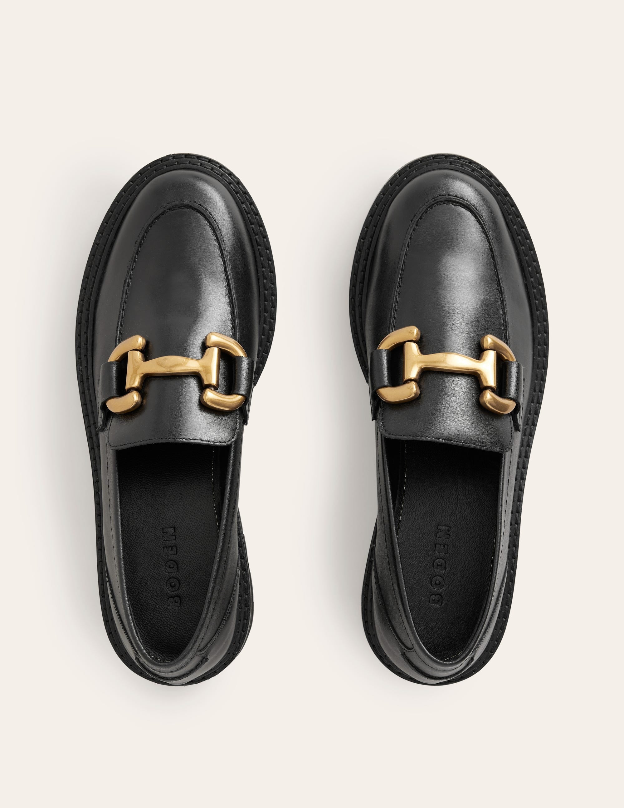 Iris Chunky Snaffle Loafers-Black - Image 5