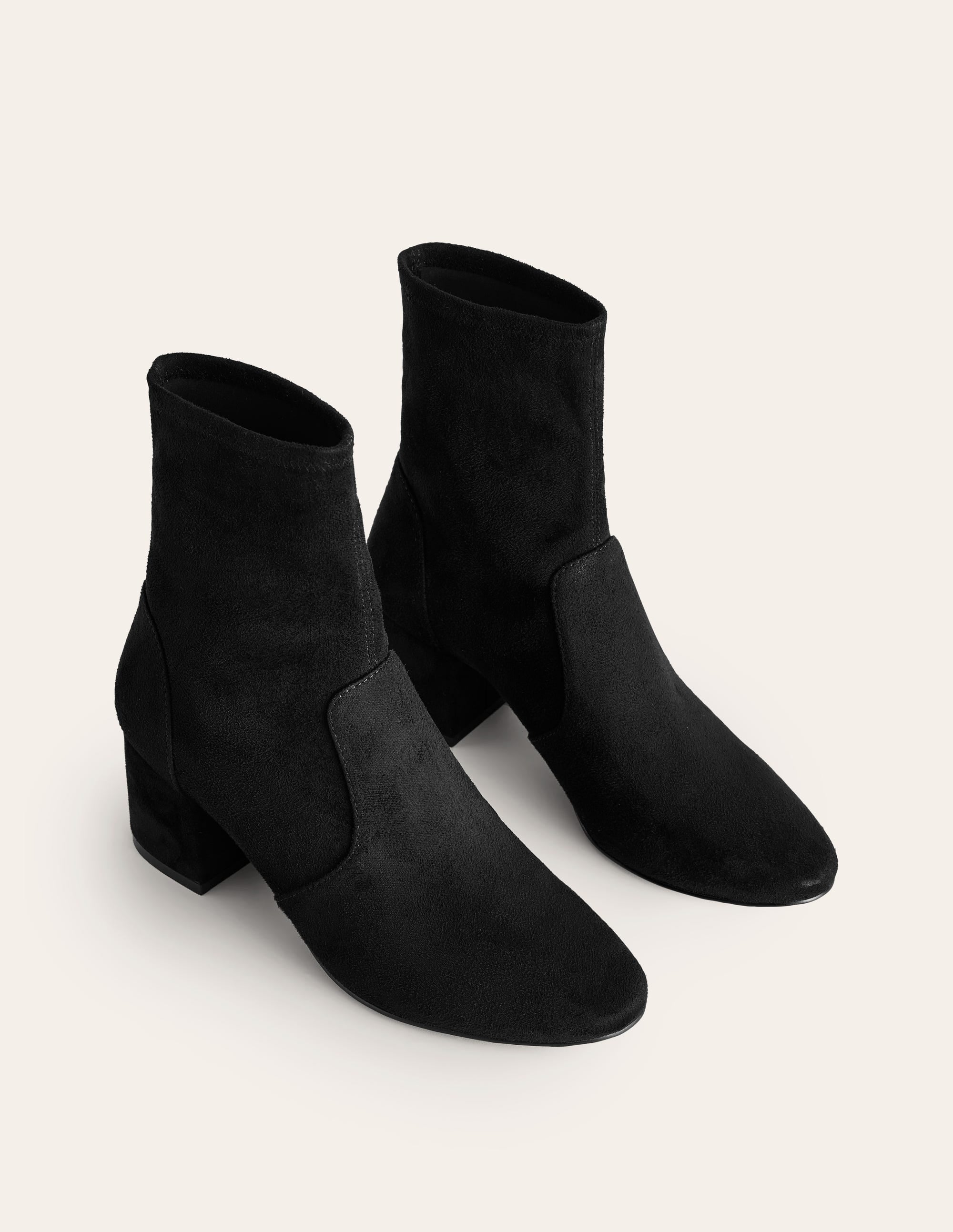 Stretch Ankle Boots-Black - Image 3