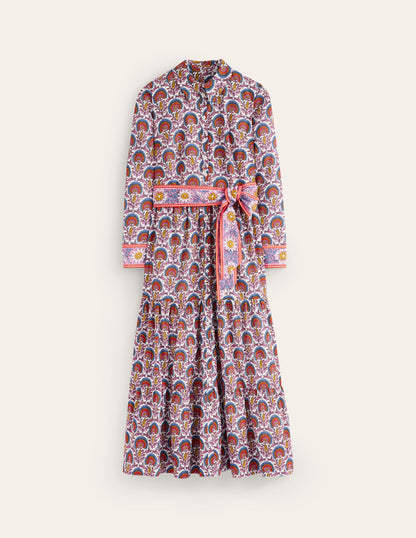 Flo Cotton Midi Shirt Dress-Passion Bud-5