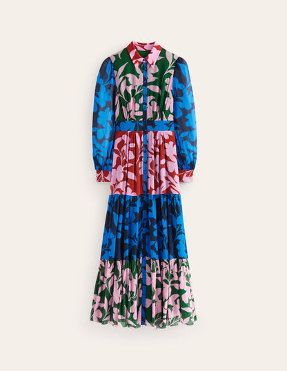 Occasion Maxi Shirt Dress-French Navy, Bloom Hotch-6