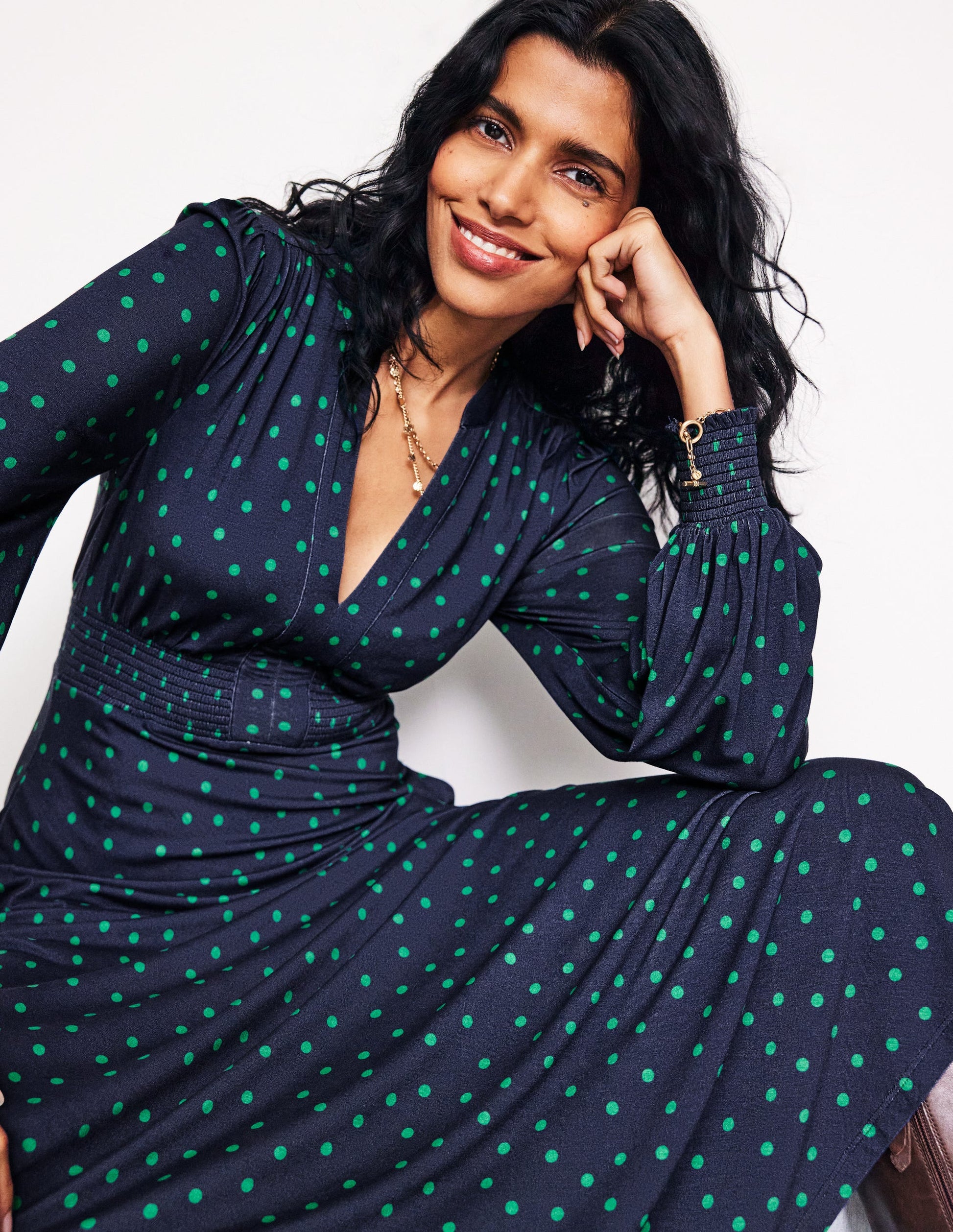boden blue polka dot dress Buy Boden Blue High Neck Occasion Dress from Next USA