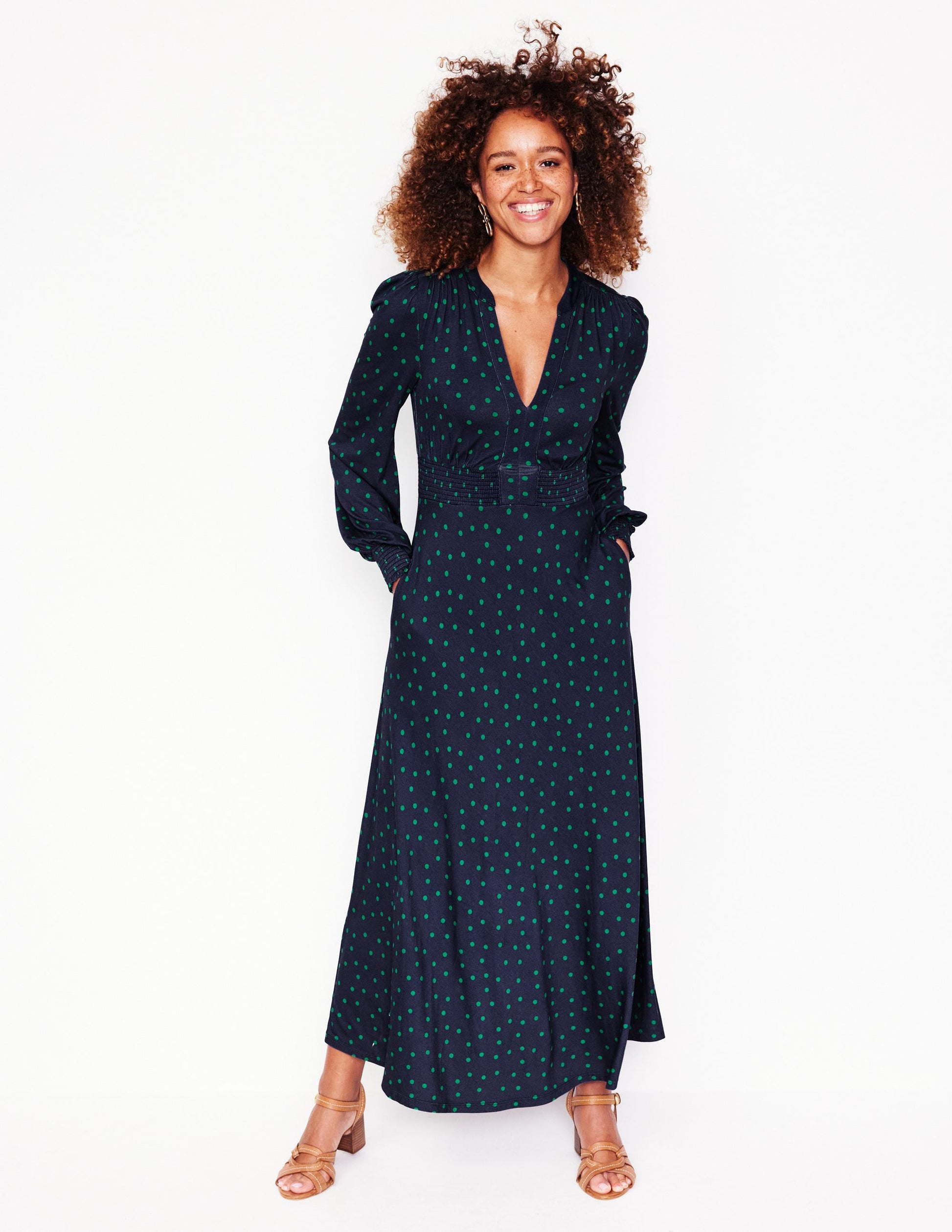 ivy smocked midi dress Just landed You asked for our Ivy smock in a midi length, and here she is in an exclusive made to order release. , Available online now in a limited amount. , #oakmeadowclothing