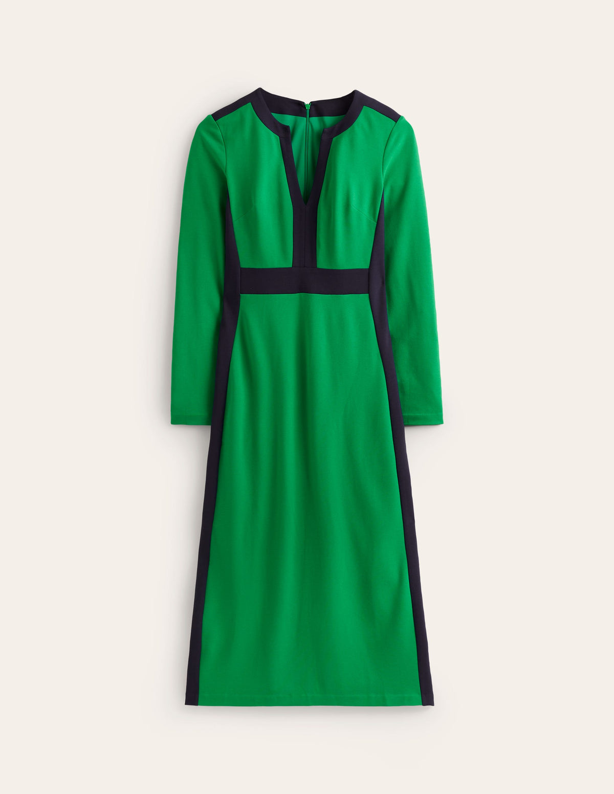 Catherine Ponte Midi Dress-Rich Emerald - Image 5