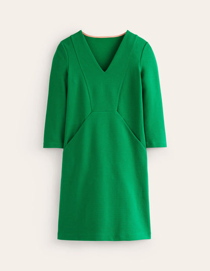Bronte Ottoman Dress-Rich Emerald-5