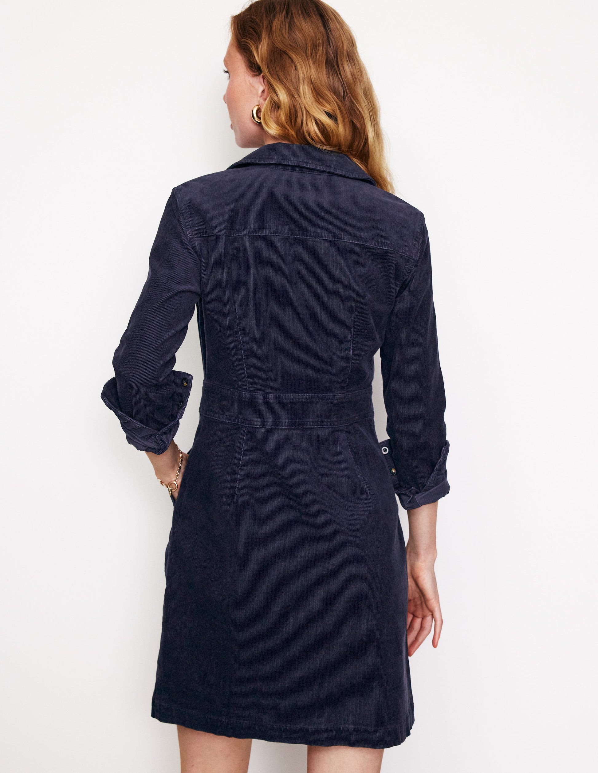 boden flora cord shirt dress Boden Flora Cord Midi Shirt Dress Size 2P