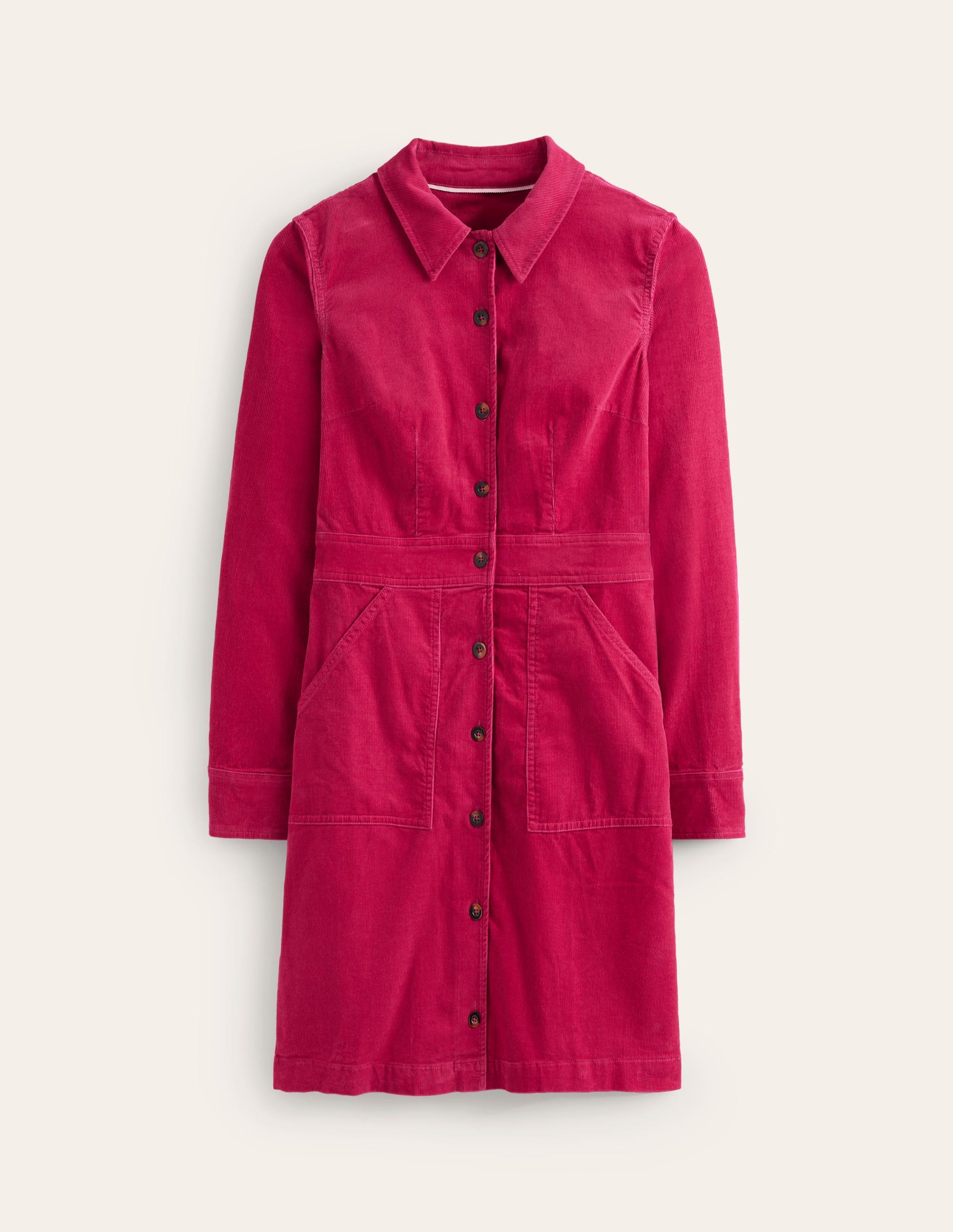 Flora Cord Shirt Dress-Cherries Jubilee-5
