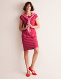 Florrie Jersey Dress-Rouge, Lilac Stripe